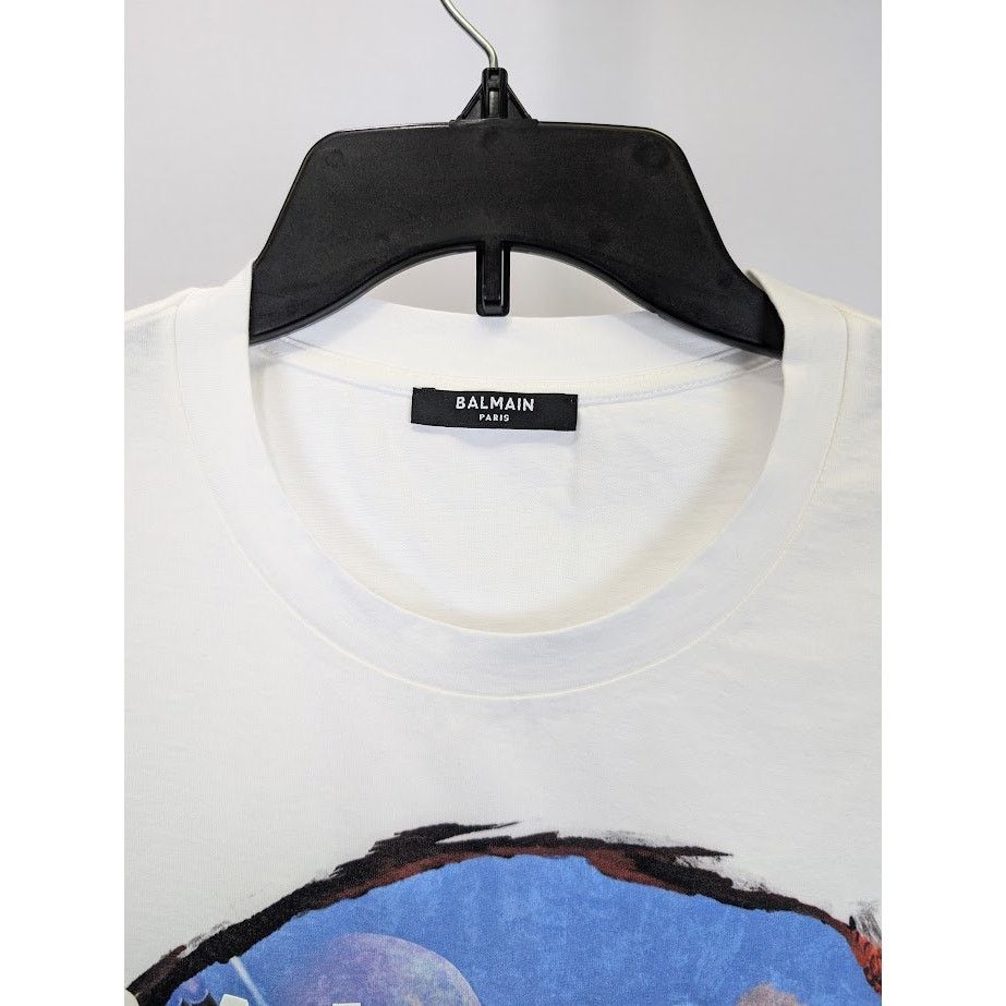 Balmain o1rshd1 Short Sleeve T-Shirt in White Size US S / EU 44-46 / 1 - 4 Thumbnail