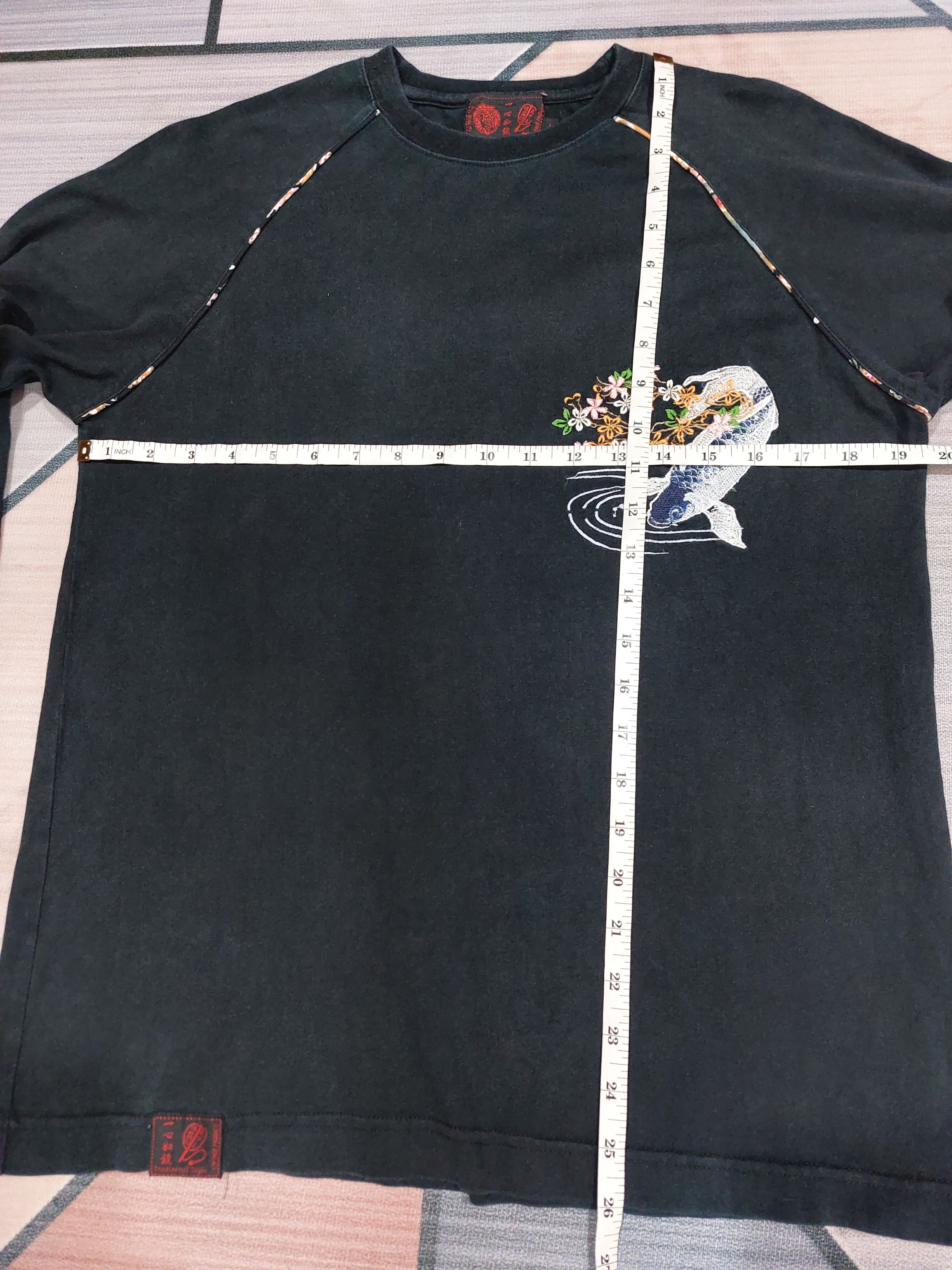 If Six Was Nine × Le Grande Bleu (L.G.B.) SUKAJAN.LONG SLEEVE T EMBROIDERY FISH KOI DESIGN Size US M / EU 48-50 / 2 - 12 Thumbnail