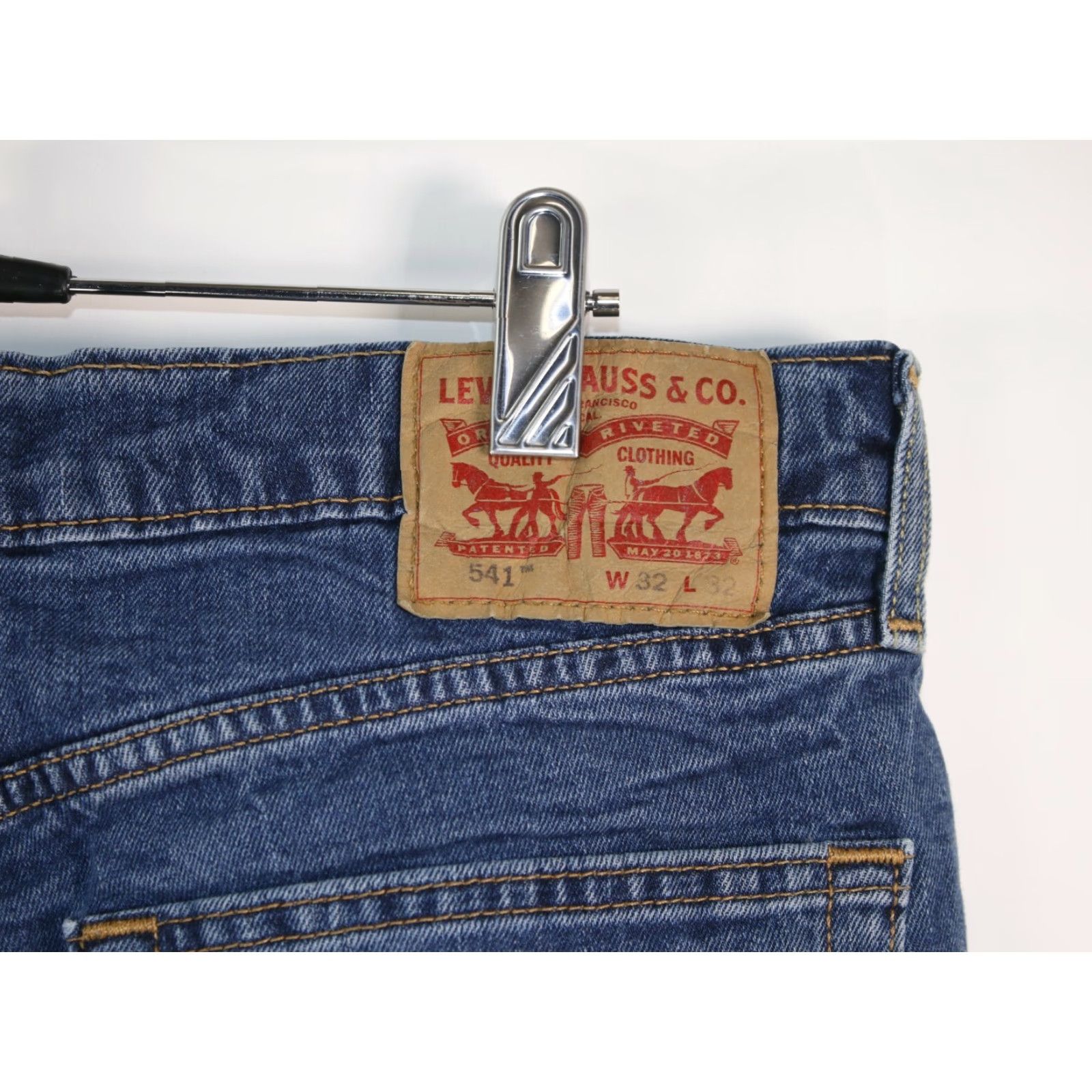 Levi's Levi's 541 Jeans Straight Men 32X30 Denim Cotton Blend Blue Medium 5-Pocket Zip Button Regular Fit Mens Size US 32 / EU 48 - 6 Thumbnail