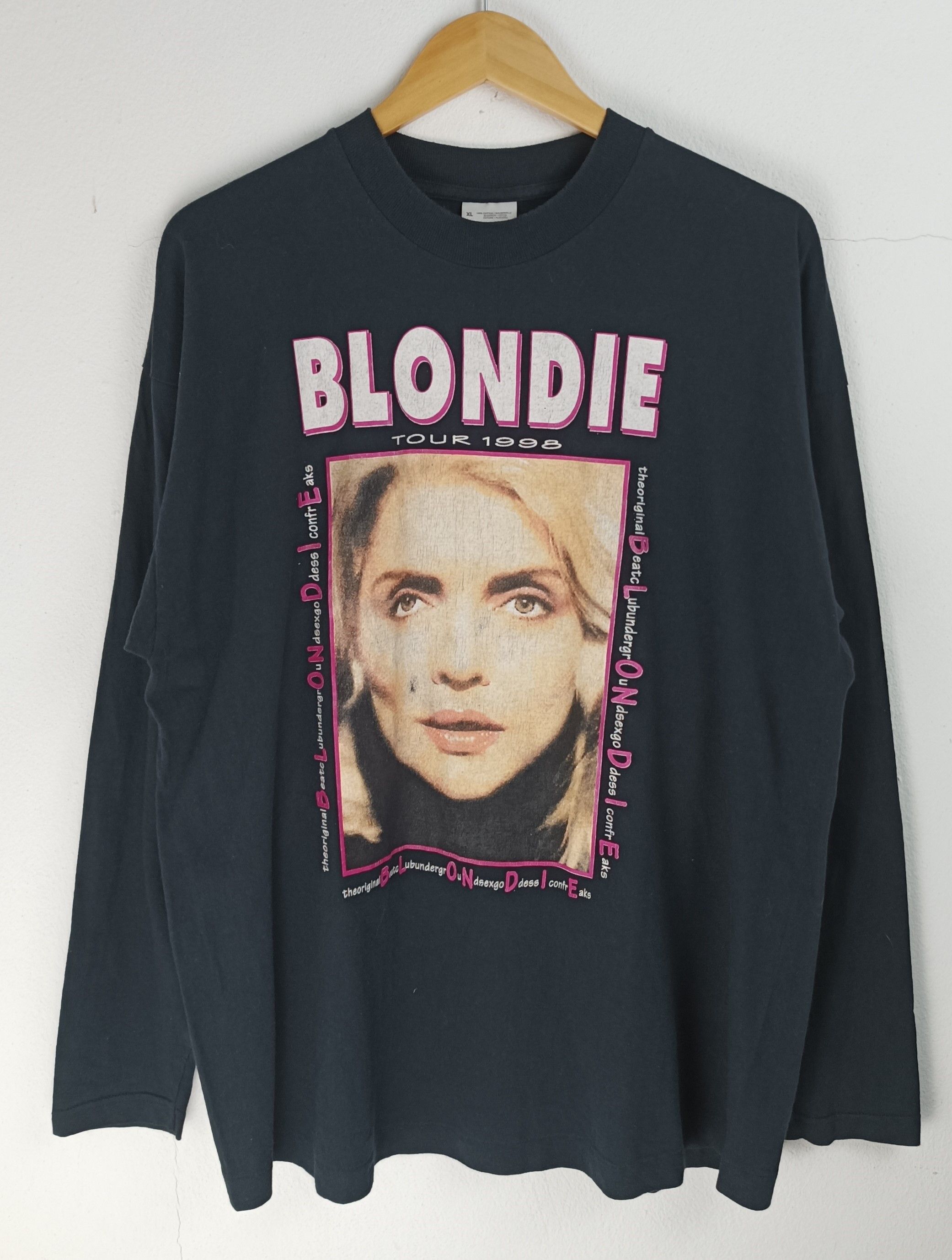 Band Tees RARE🔥VINTAGE 90'S BLONDIE TOUR TEE debbie abba patti bjork Size US XL / EU 56 / 4 - 3 Thumbnail