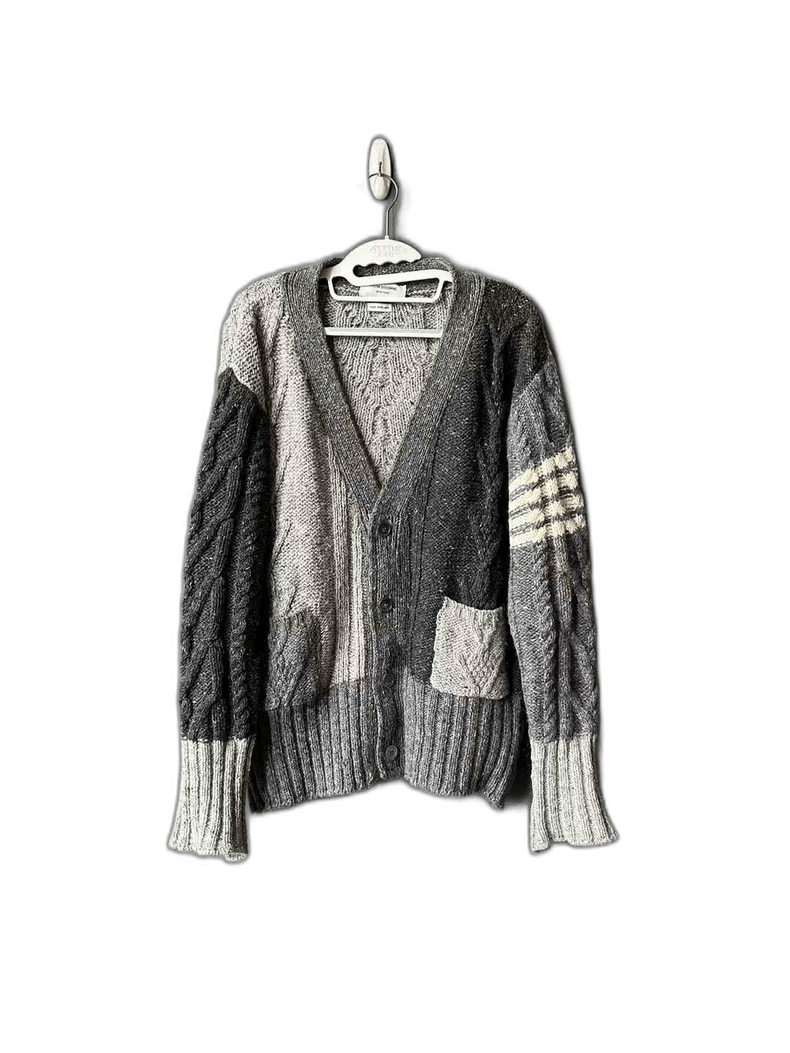 Thom Browne Thom Browne Color-Block Cardigan Sweater Size US L / EU 52-54 / 3 - 1 Thumbnail