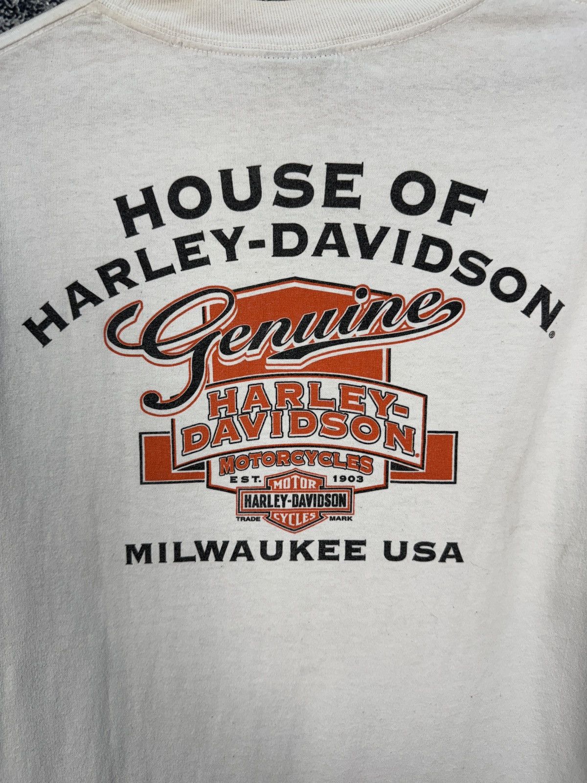 Harley Davidson Harley Davidson Motorcycles Long Sleeve T-Shirt Vintage Sz L Size US L / EU 52-54 / 3 - 15 Thumbnail