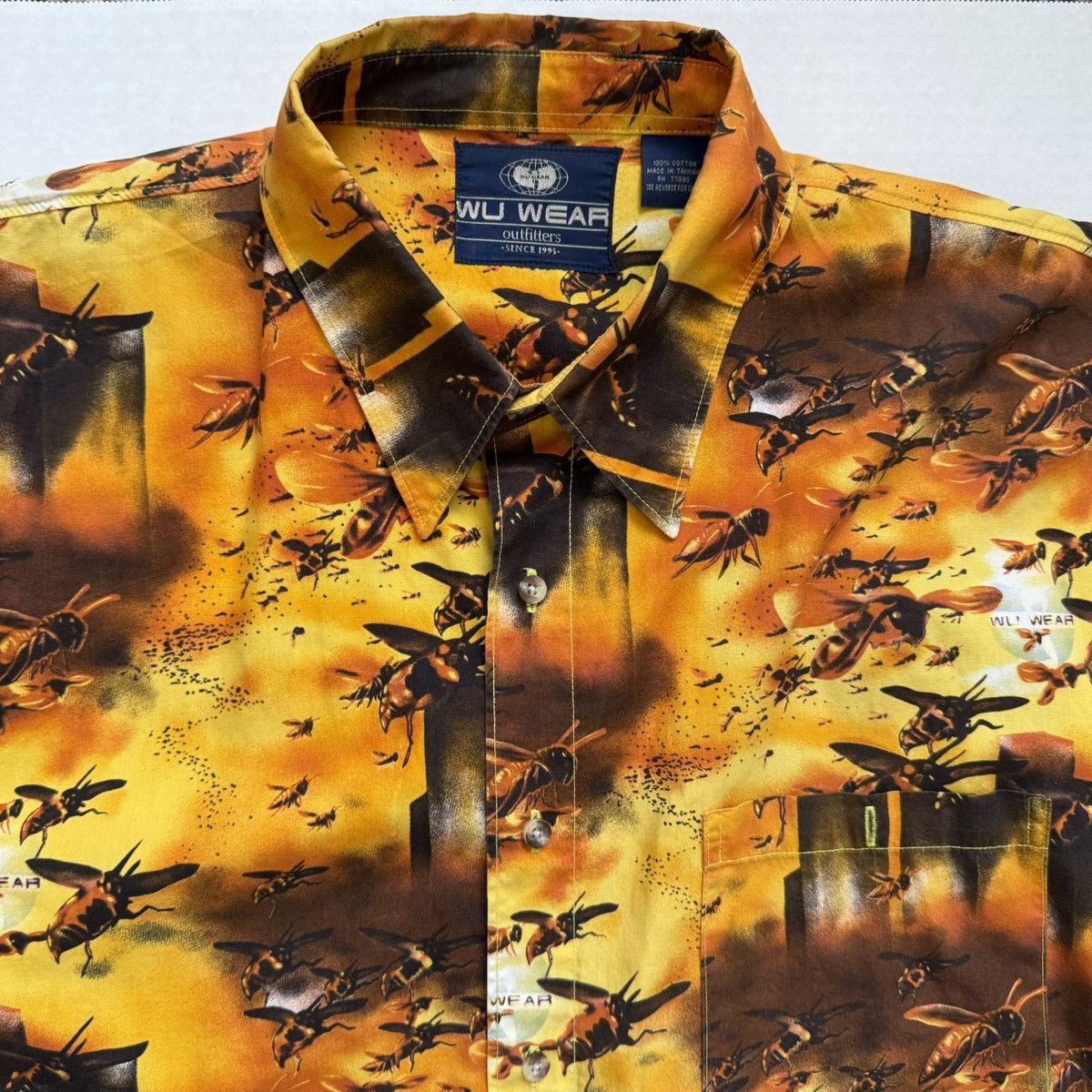Wu-Tang Clan 🔴Wu-Wear Shirt Size 2XL Original Wu-Tang Button Up Vintage Size US XXL / EU 58 / 5 - 2 Thumbnail