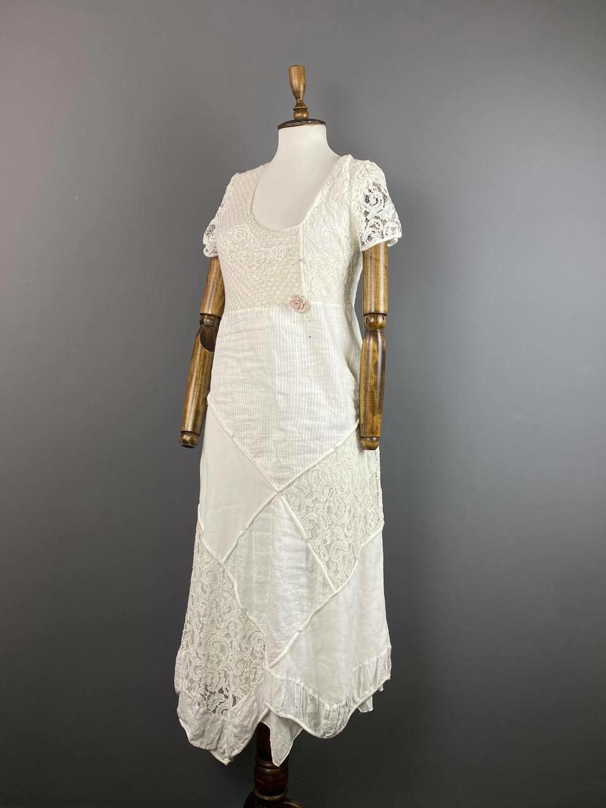 Designer Elisa Cavaletti Sono Italiano Mesh A-Line Maxi Dress Size XS Size XS / US 0-2 / IT 36-38 - 4 Thumbnail