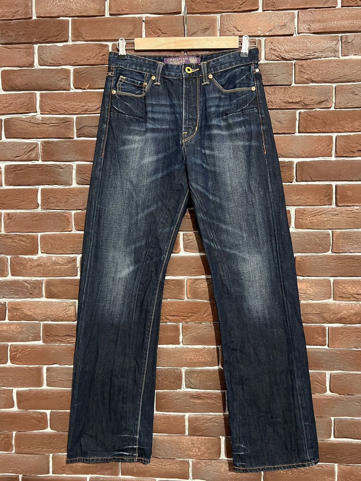 Christian Audigier Christian Audigier 31x34 Vintage Y2k Denim Pant Rare Hype Size US 31 - 1 Thumbnail