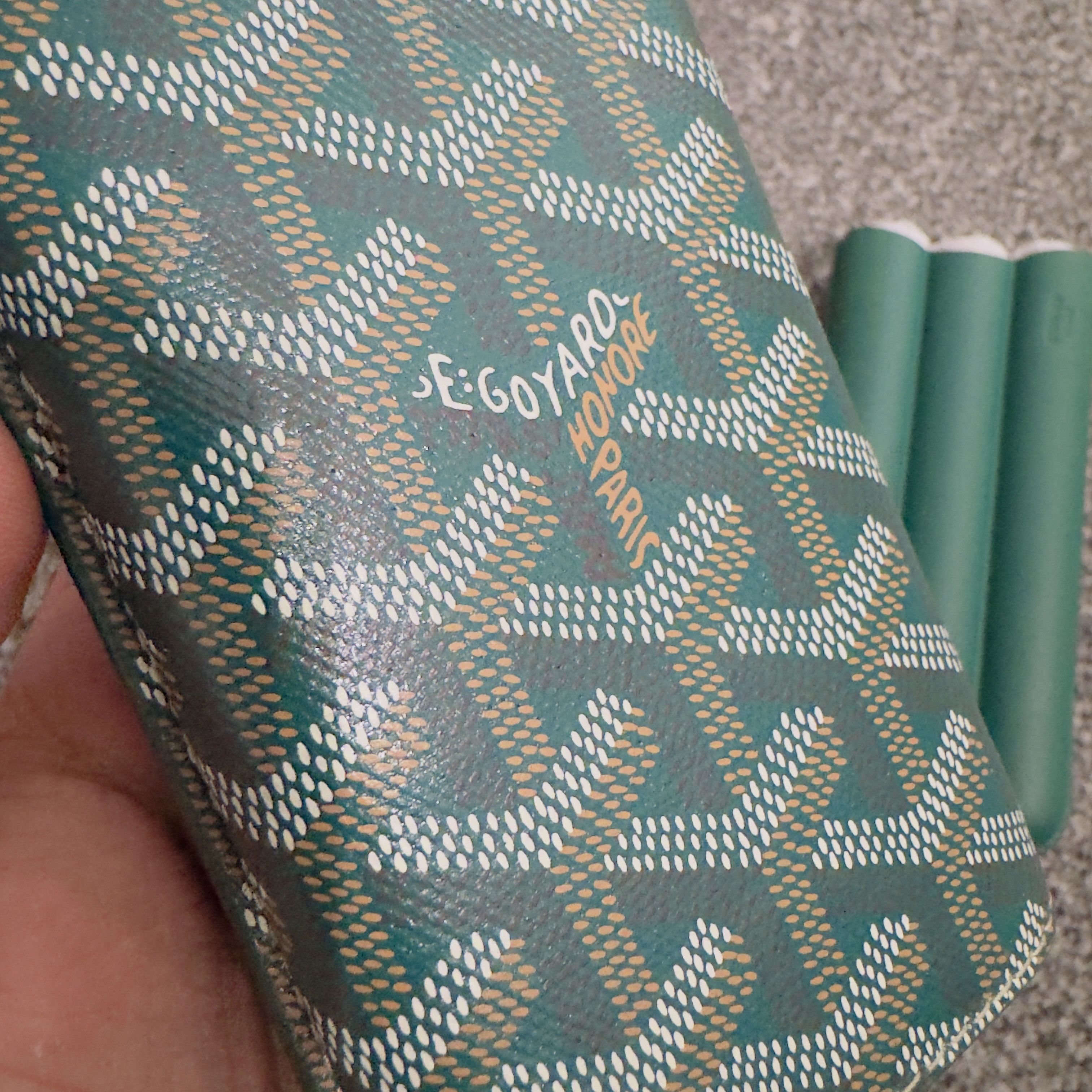 Goyard Goyard 3C Churchill Cigar Case Etui Green Size ONE SIZE - 8 Thumbnail