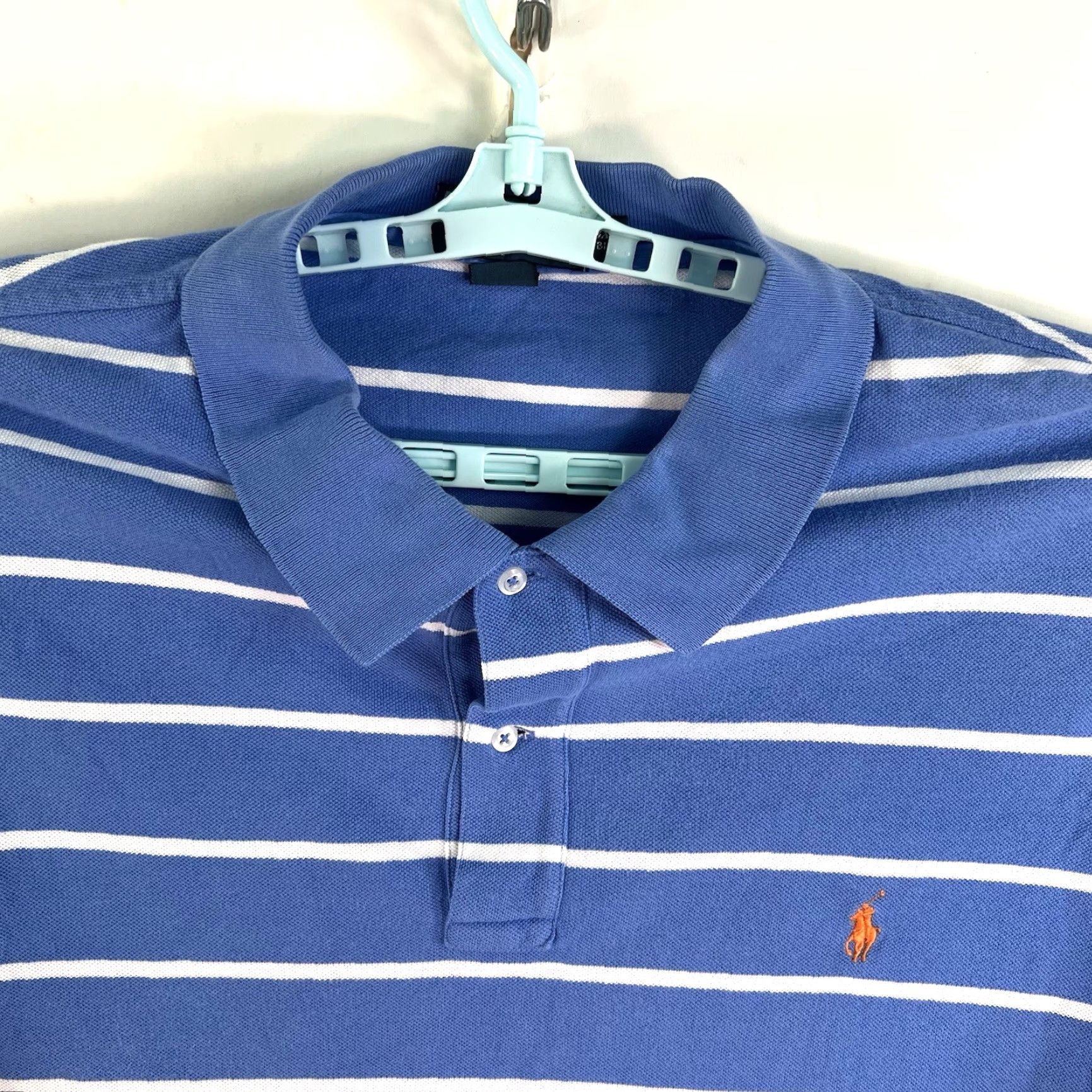 Ralph Lauren Ralph Lauren Polo Shirt Mens Big & Tall 3XB Blue 100% Cotton Polo Golf Size US XXL / EU 58 / 5 - 3 Thumbnail