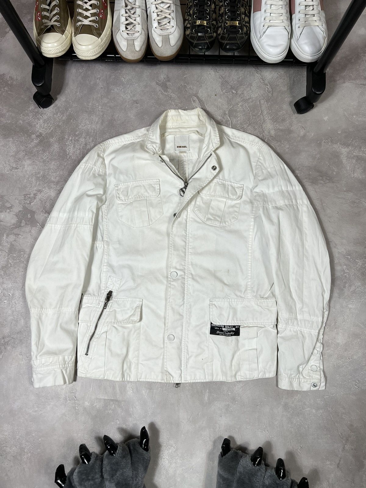 Diesel Vintage Diesel Y2k Denim Jacket Size US XL / EU 56 / 4 - 1 Thumbnail