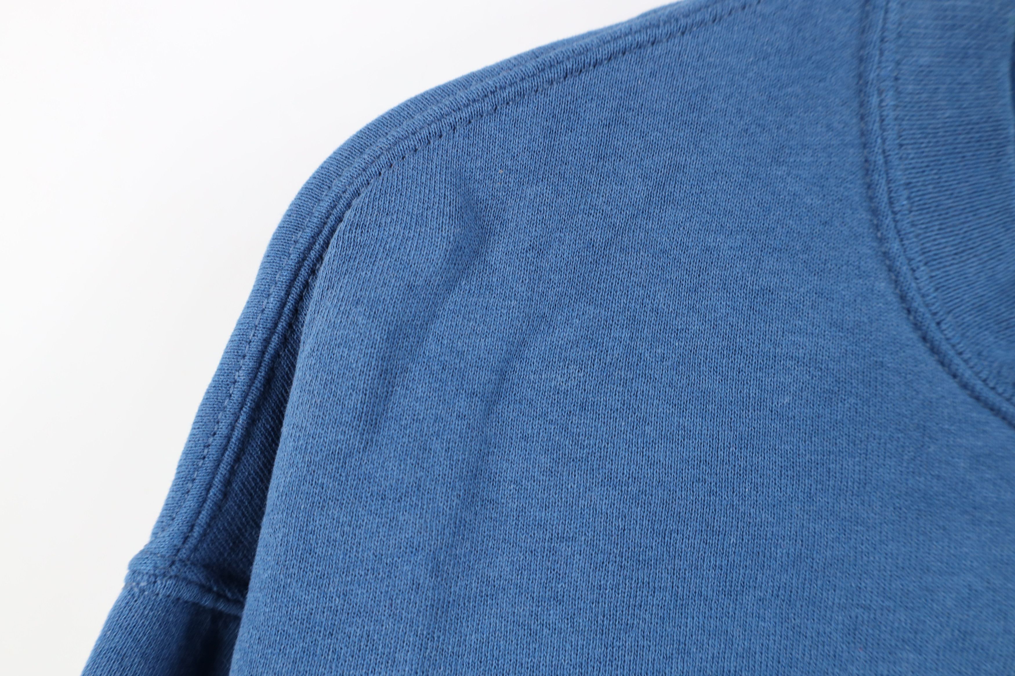 Vintage Vintage 90s Bike Blank Crewneck Sweatshirt Blue USA Size US M / EU 48-50 / 2 - 7 Thumbnail