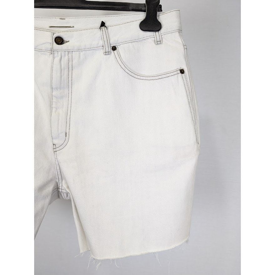 Saint Laurent Paris o1rshd1 Baggy Shorts Tigh LE in Off-White Size US 34 / EU 50 - 4 Thumbnail