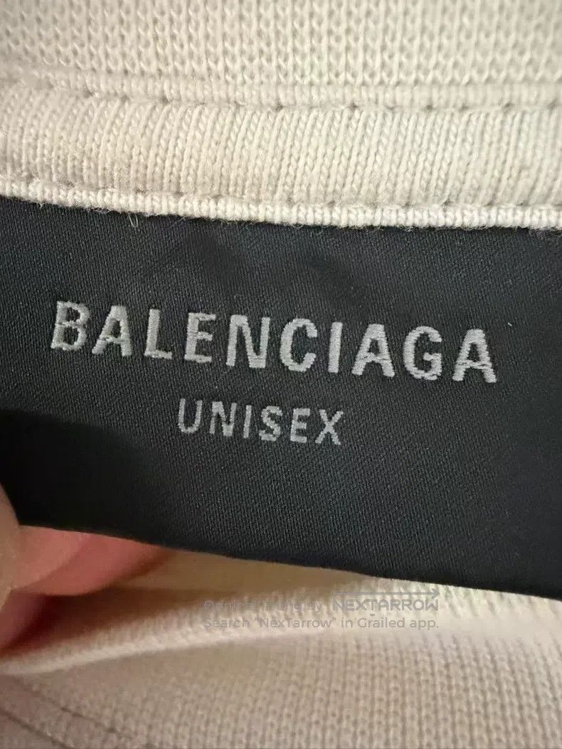 Balenciaga Balenciaga White and Blue Single Ring Short Sleeve T-Shirt Size US M / EU 48-50 / 2 - 3 Thumbnail