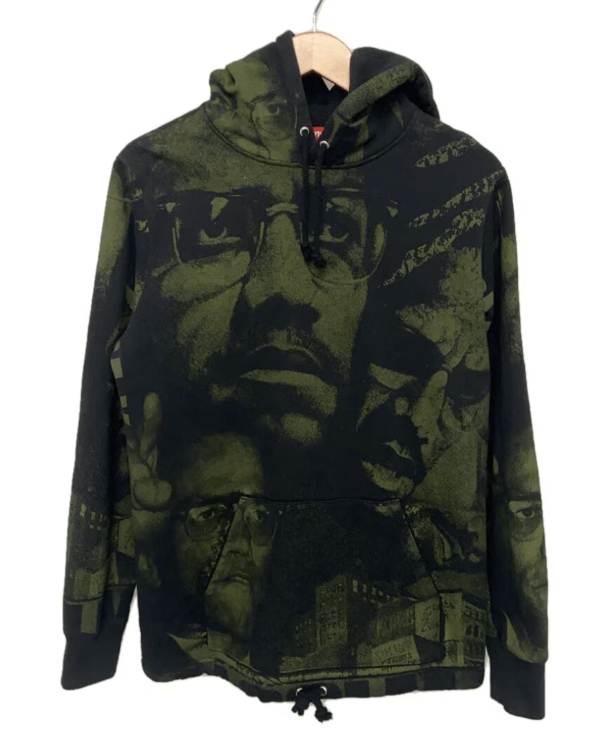トップス Supreme Malcolm X Hooded Sweatshirt Supreme Malcolm X Hooded Sweatshirt Black Men's - SS15 - US