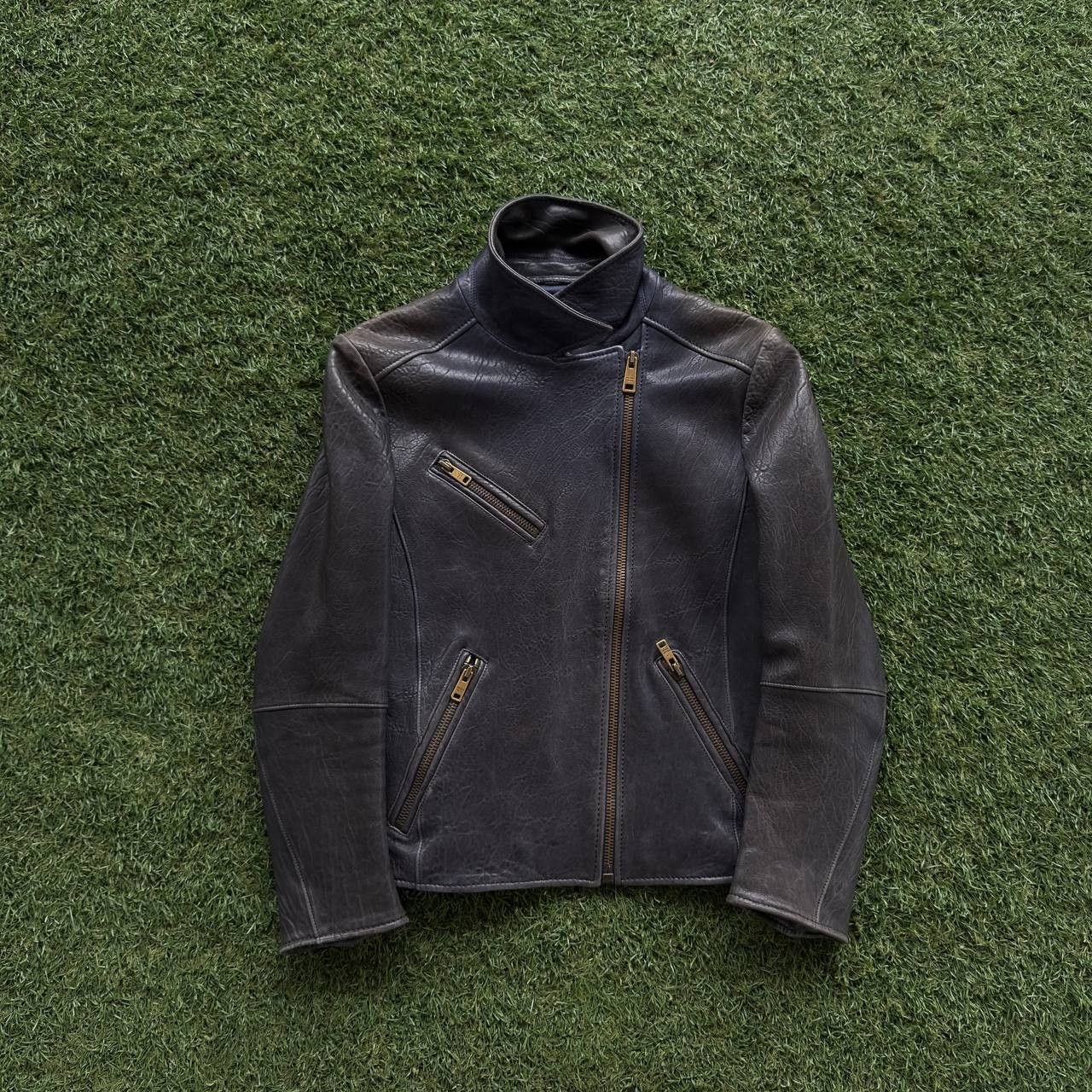 Prada PRADA F/W 2013 BIKER LAMBSKIN LEATHER JACKET RARE ARCHIVE Size M / US 6-8 / IT 42-44 - 3 Thumbnail