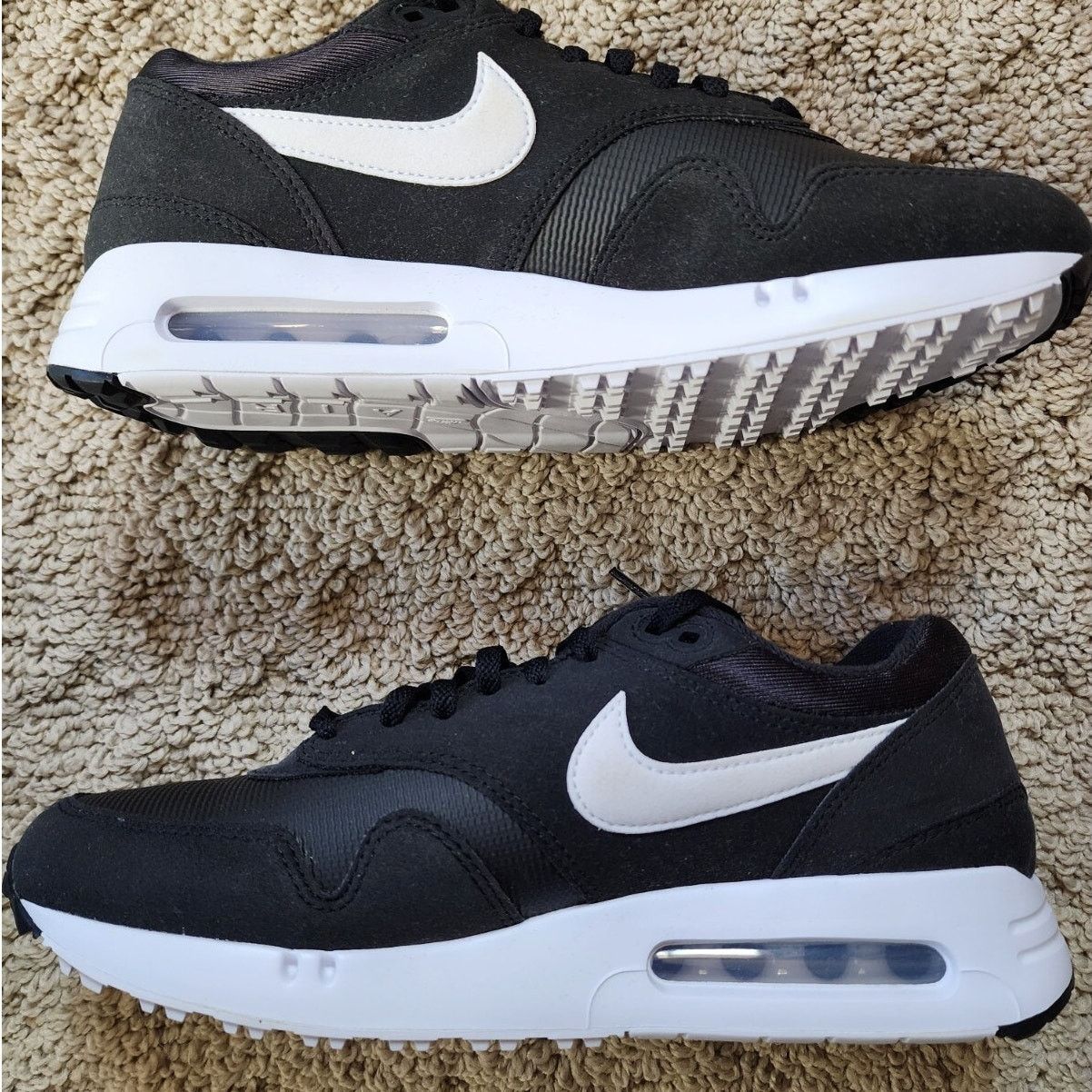 Nike Nike Air Max 1 '86 OG Golf Black White Pre-Owned Sz 9 Size US 9 / EU 42 - 3 Thumbnail