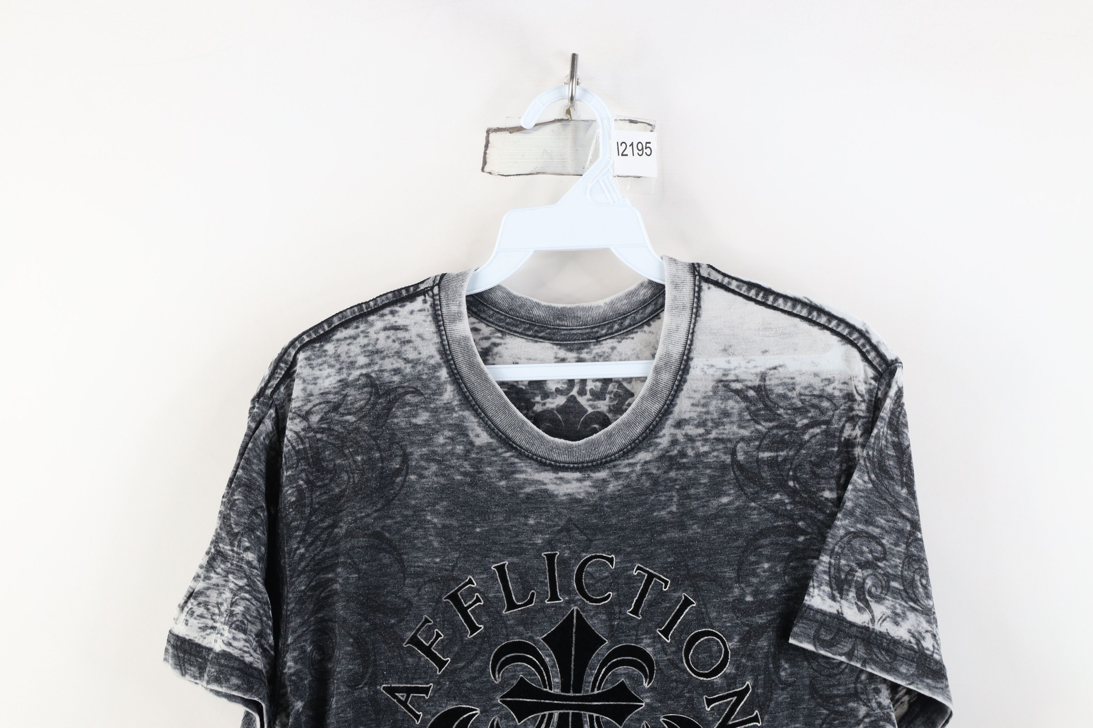 Affliction Vintage Affliction Acid Wash UFS MMA Jersey Knit T-Shirt USA Size US L / EU 52-54 / 3 - 2 Thumbnail
