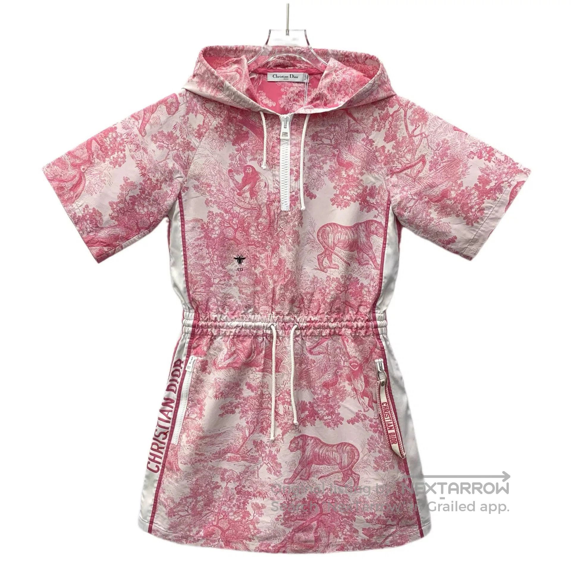 Dior pink animal print hooded dress. Size M / US 6-8 / IT 42-44 - 1 Thumbnail