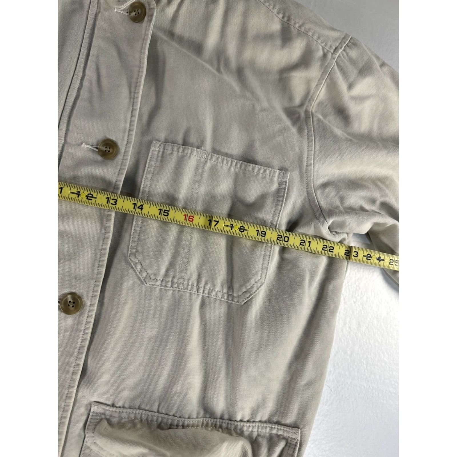 Eddie Bauer VINTAGE Eddie Bauer Chore Jacket Womens Large L Beige Khaki Goose Down Jacket Size L / US 10 / IT 46 - 6 Thumbnail