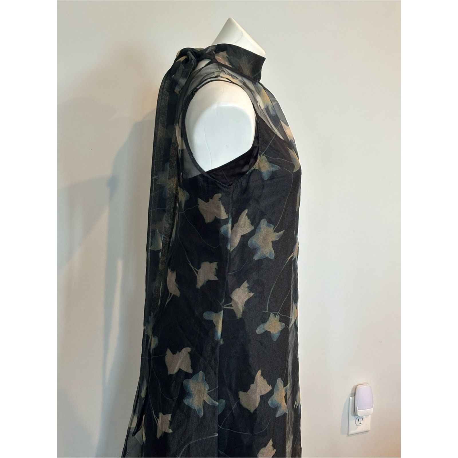 Staud STAUD Albee Black Sheer Maxi alette dress Mockneck small Size S / US 4 / IT 40 - 6 Thumbnail