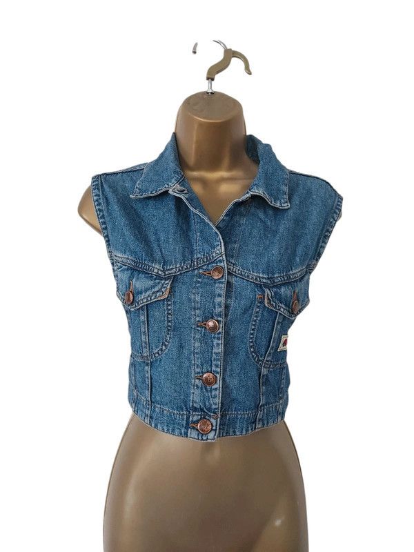 Kenzo Vintage denim vest top Size S / US 4 / IT 40 - 1 Thumbnail