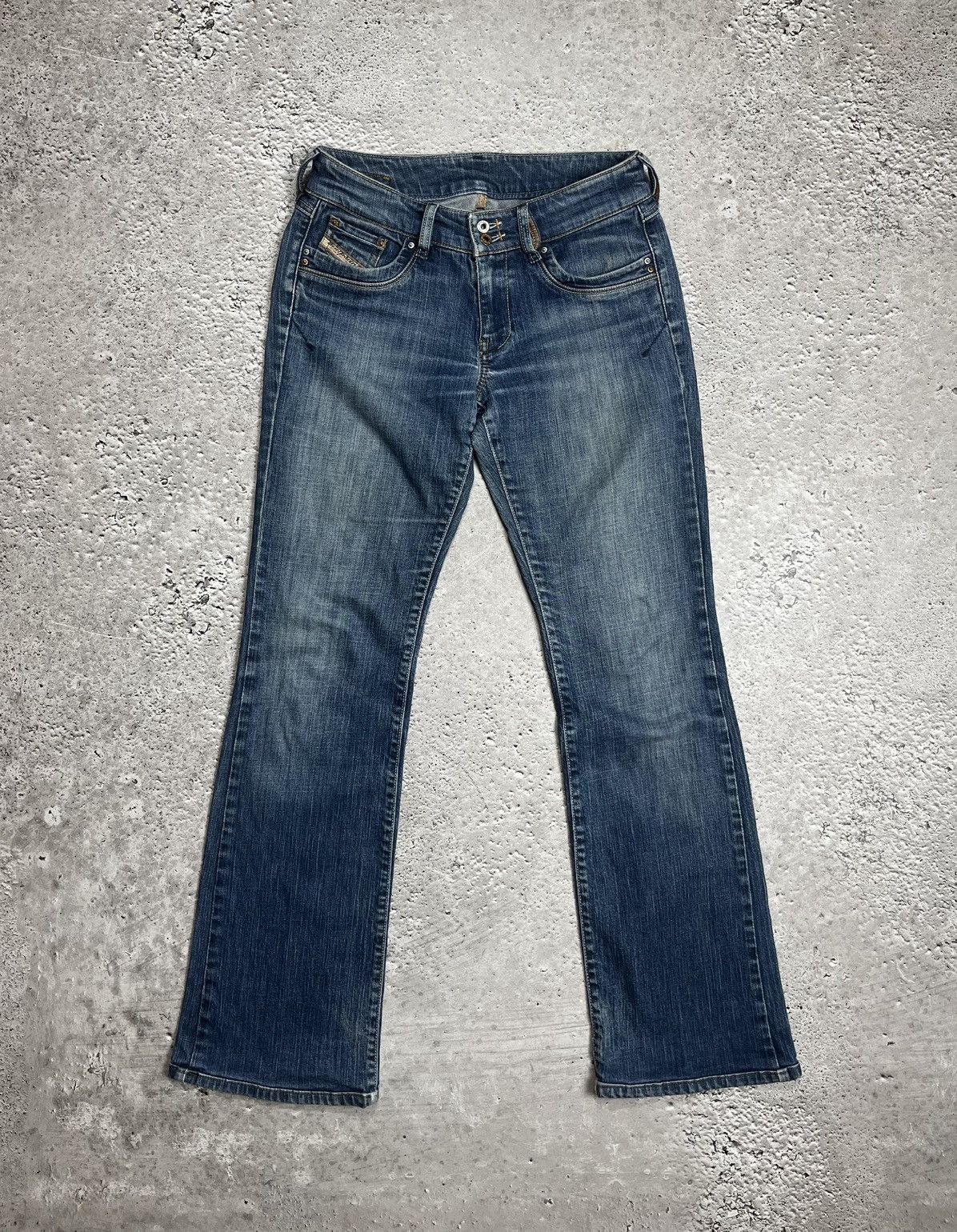Diesel Diesel Flared Jeans Bootcut Blue Denim Size 28 Low Rise Size 28" / US 6 / IT 42 - 8 Thumbnail