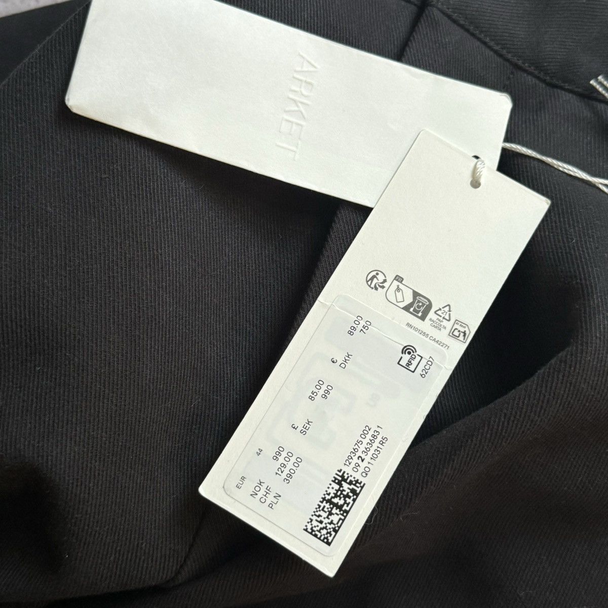 Arket Arket Loose fit Pleated Cotton-Twill Trousers loose baggy Size US 29 - 7 Thumbnail