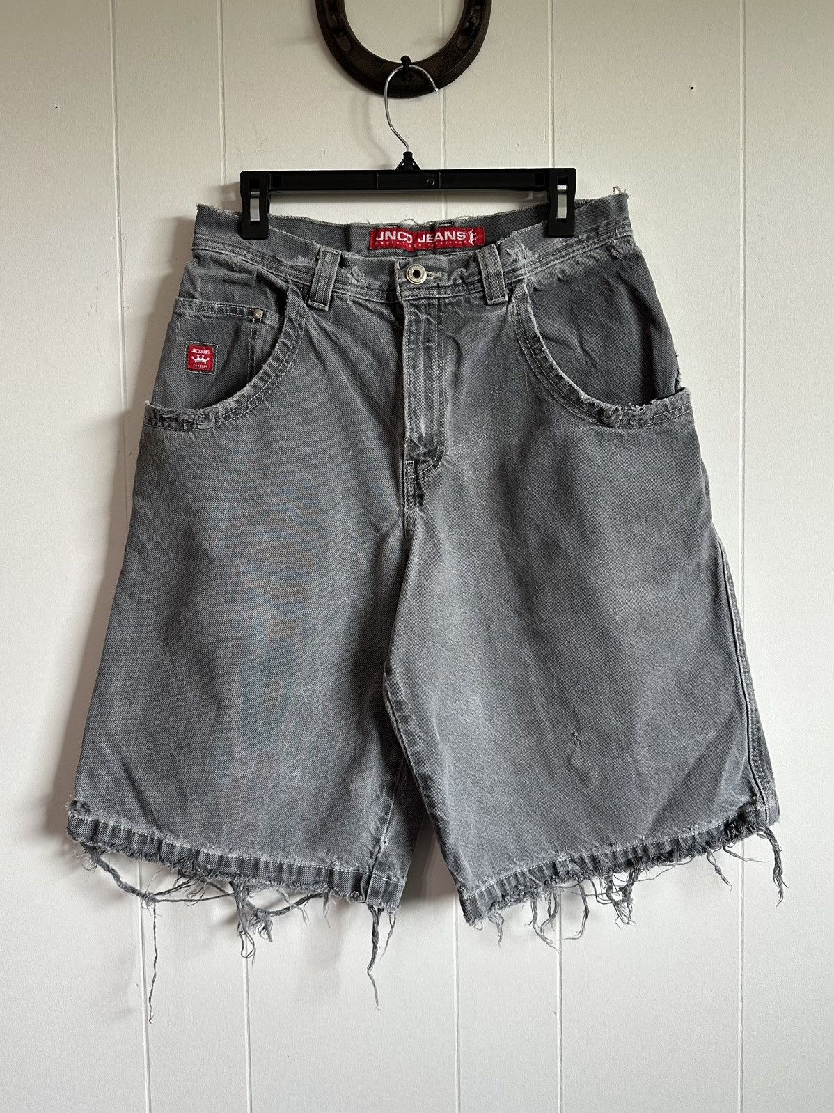 JNCO Late 90's Y2K JNCO Distressed Big Bulldog Jorts Size US 32 / EU 48 - 3 Thumbnail