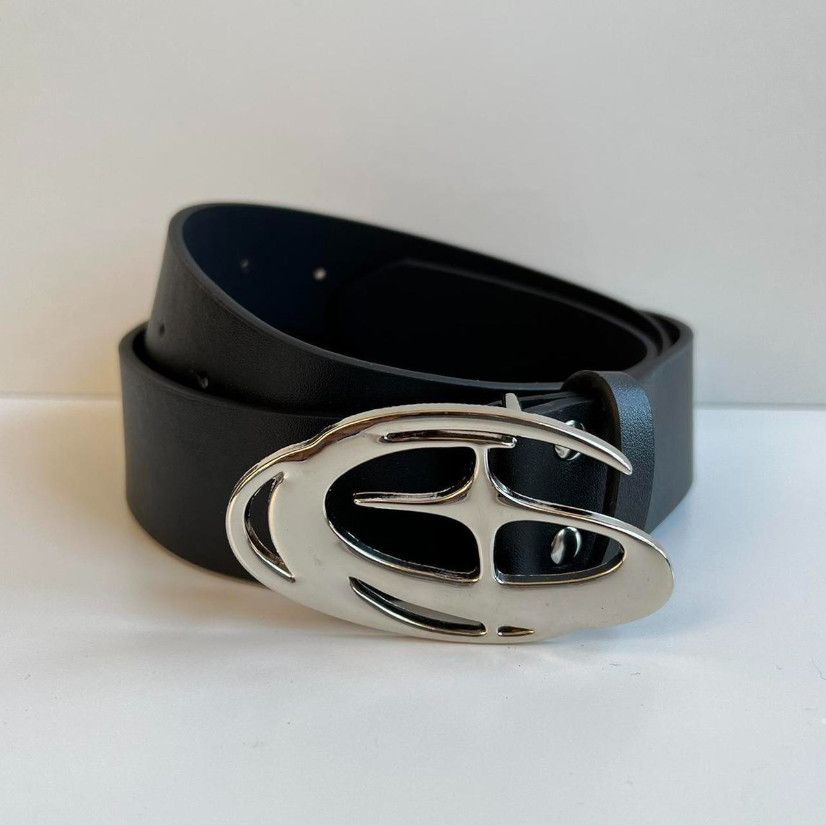 Designer × Japanese Brand Y2K 2000 chrome star futuristic cross emblem grunge emo belt Size ONE SIZE - 3 Thumbnail