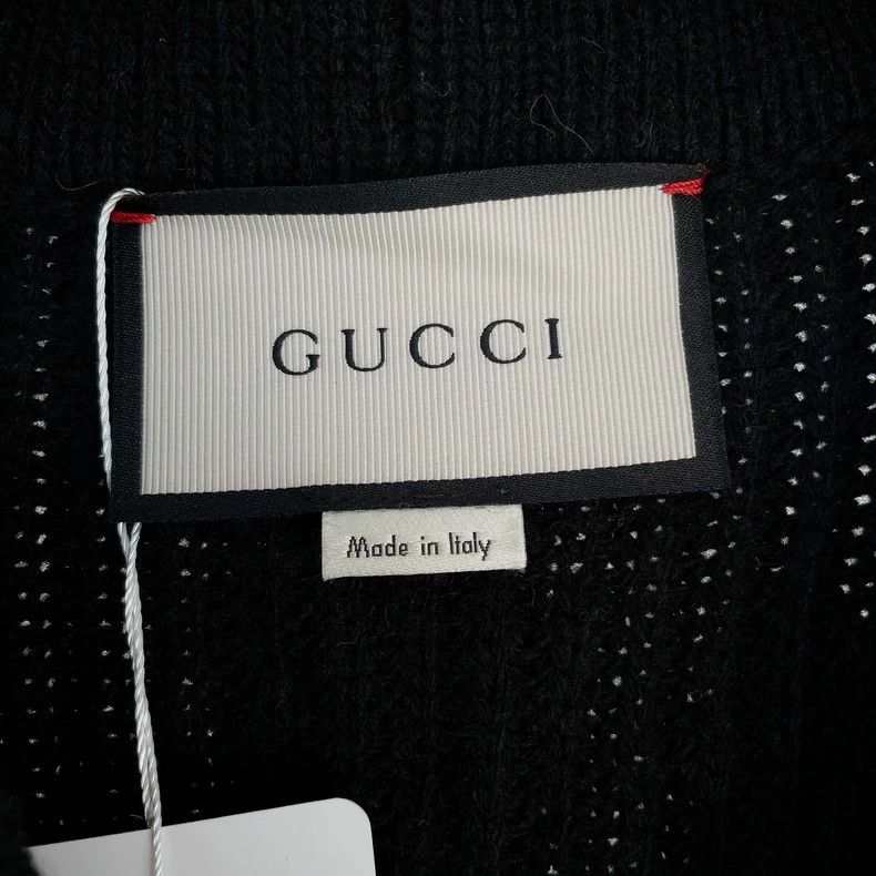Gucci Gucci Heavy industry jacquad embroidery knitted cardigan ja Size S / US 4 / IT 40 - 5 Thumbnail