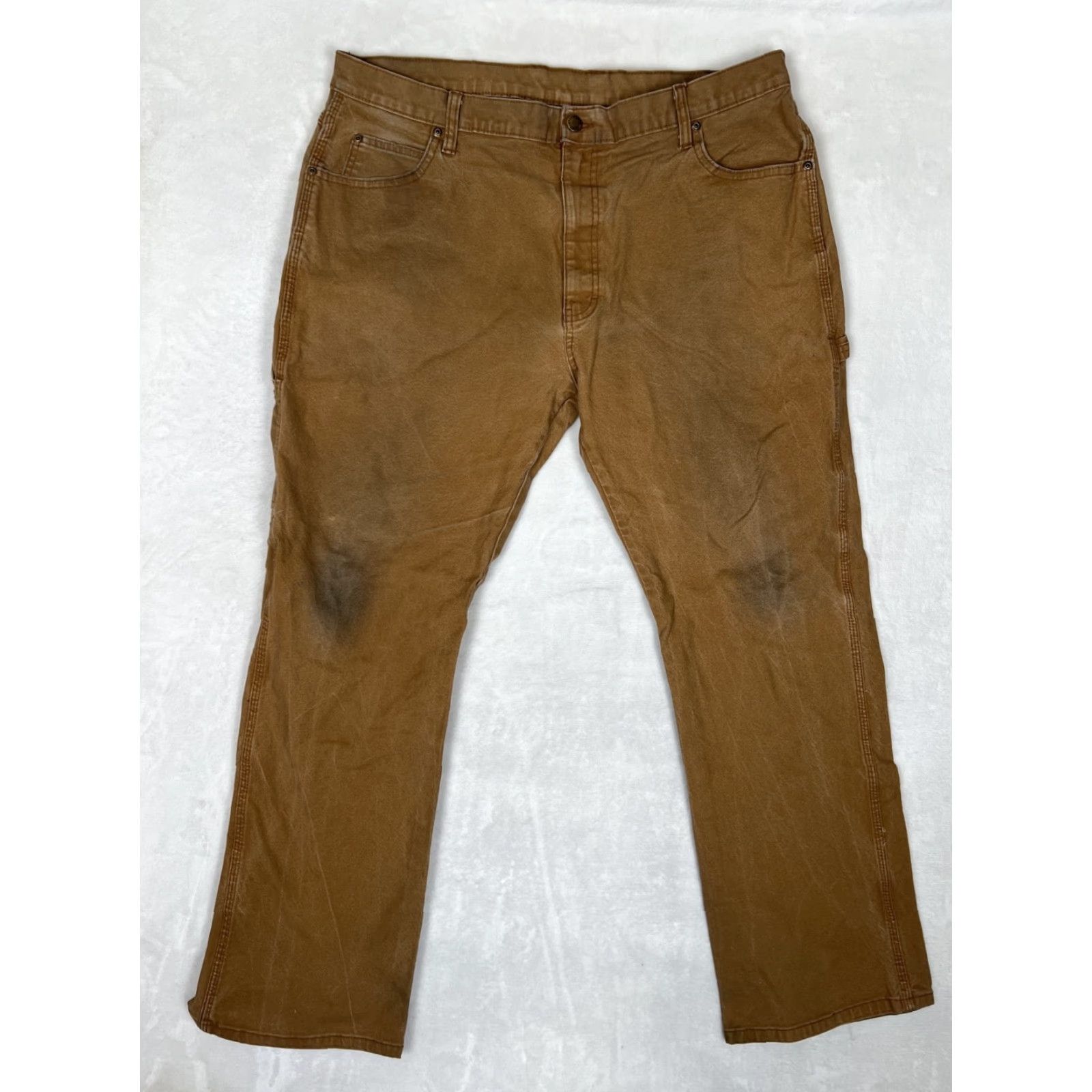 Dickies Dickies 874 Carpenter Canvas Pants Workwear Brown 38x32 Regular Pocket 5-Pocket Design Mens Grunge 90s USA Size US 38 / EU 54 - 2 Thumbnail