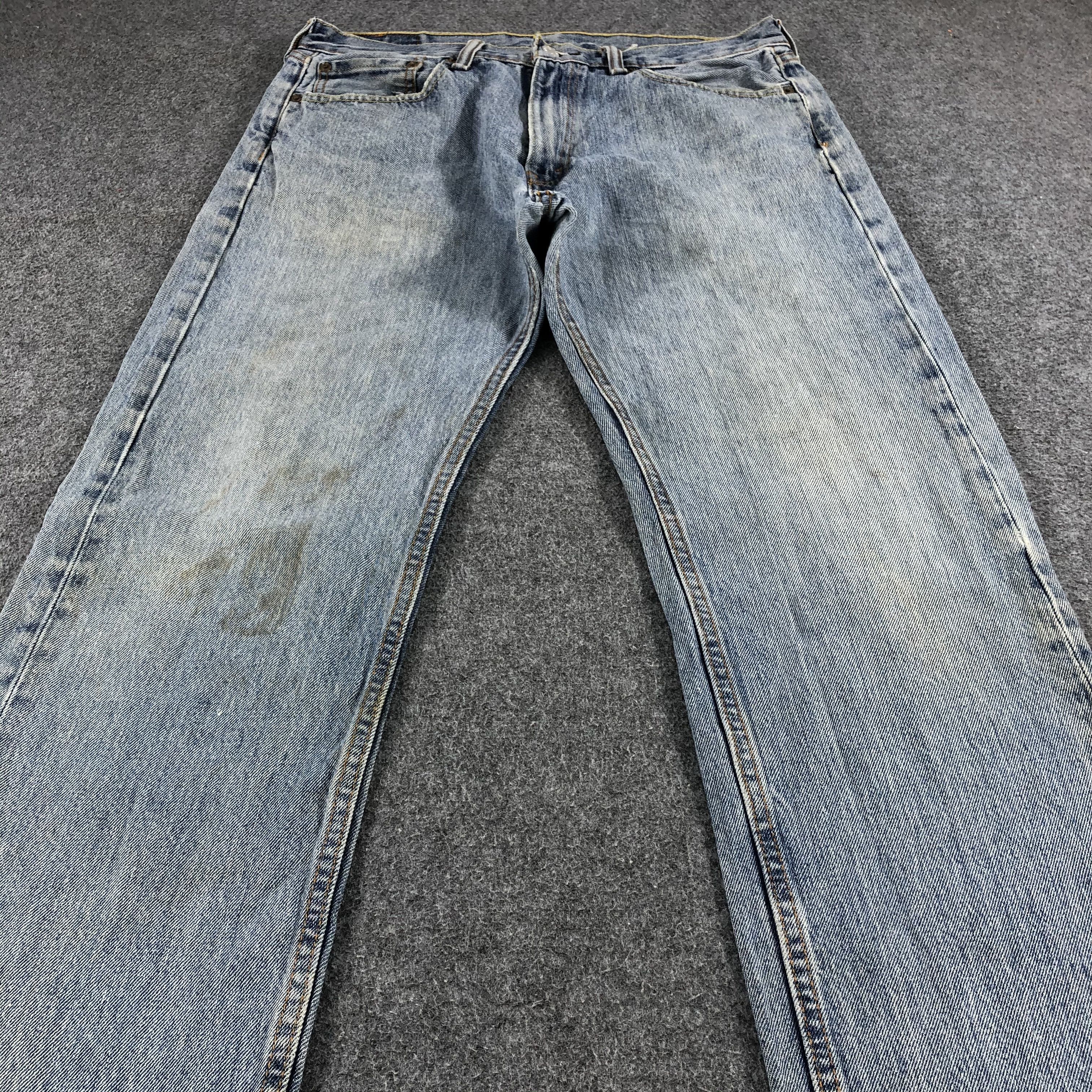 Levi's Vintage Levis 505 Light Wash Jeans- J1322 Size US 33 - 3 Thumbnail