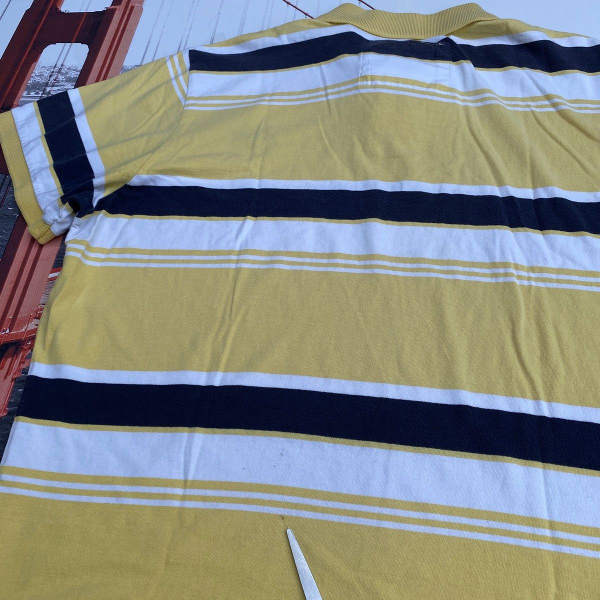 Aeropostale Aeropostale Shirt Size XL Striped Polo Short Sleeve A87 Y2K Size US XL / EU 56 / 4 - 8 Thumbnail