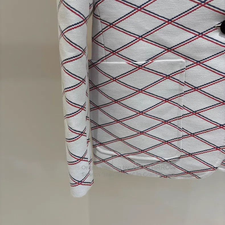 Louis Vuitton Louis Vuitton Diamond Print Single Breasted Badge Jacket Size S / US 4 / IT 40 - 5 Thumbnail