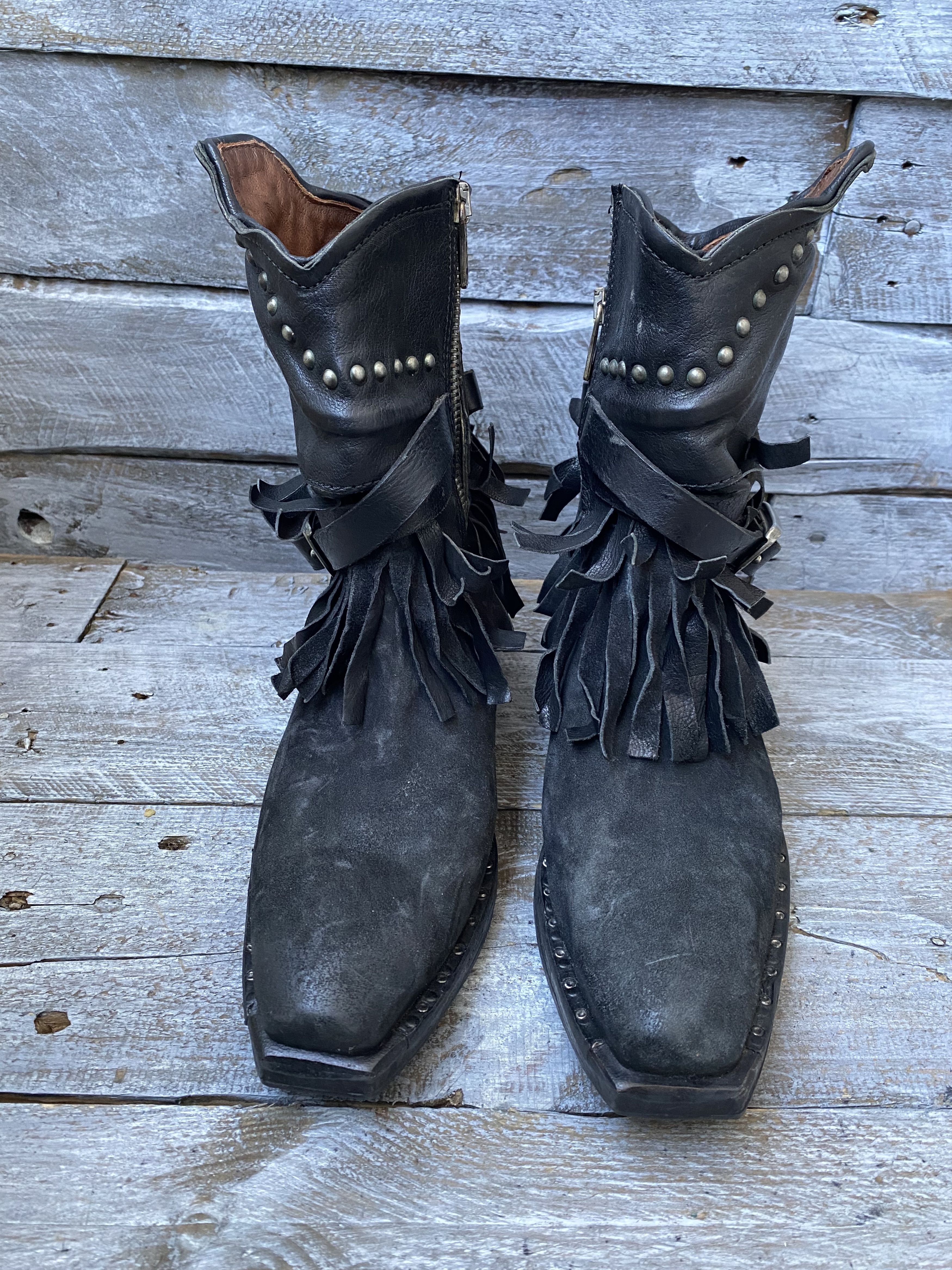 A.S.98 A.S. 98 western suede srudded cow girl boots sz 37 Size US 7 / IT 37 - 2 Thumbnail