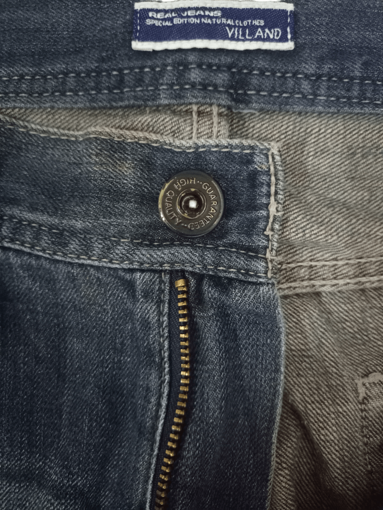Japanese Brand Vintage Villand Blue Wash Distressed Loose Jeans 32x31 Size US 32 / EU 48 - 3 Thumbnail