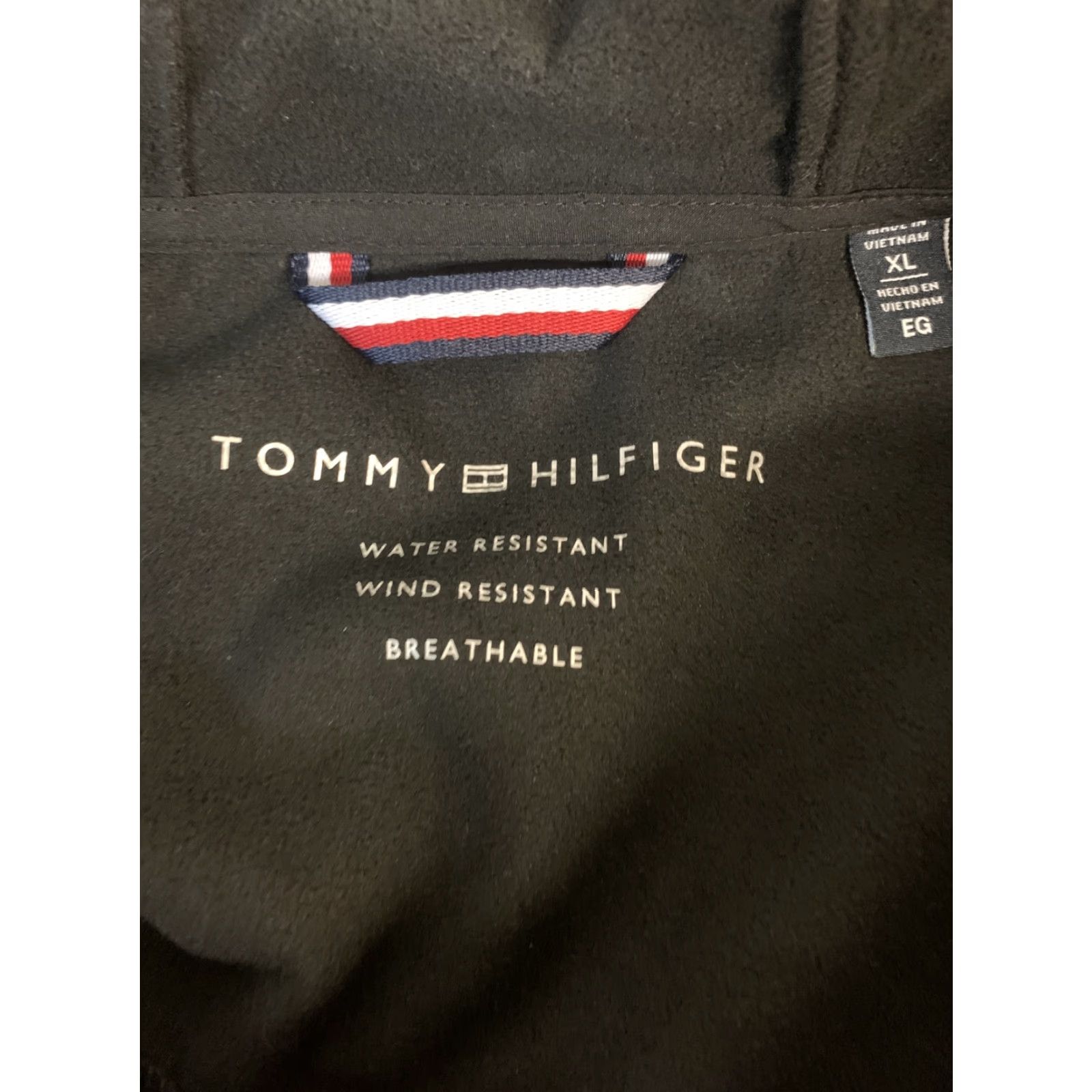 Tommy Hilfiger Tommy Hilfiger Men's Yachting Jacket Water Resistant Windbreaker Regular XL Black Logo Zip Jacket Mens Windbreaker Yacht Jacket New w Tags Size US XL / EU 56 / 4 - 5 Thumbnail