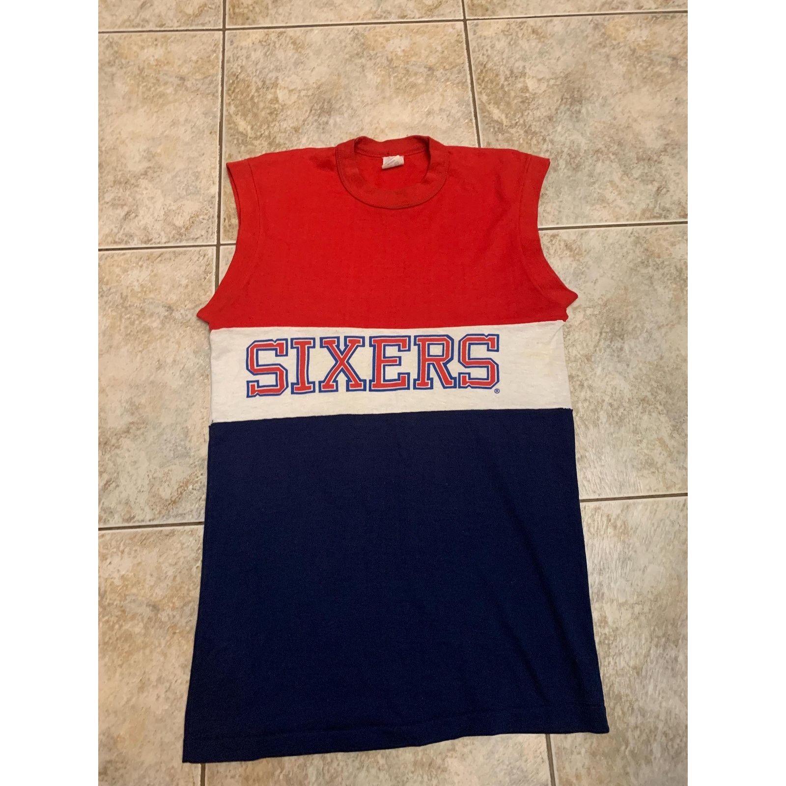 Other Vintage Philadelphia 76ers tank top T shirt size small 1970s Size US S / EU 44-46 / 1 - 1 Thumbnail