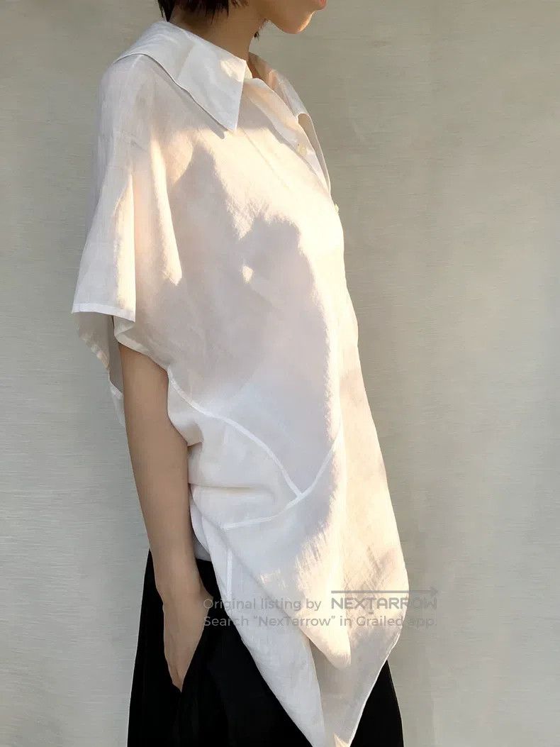 Junya Watanabe Junya Watanabe Deconstructed Asymmetrical Shirt Size S / US 4 / IT 40 - 2 Thumbnail