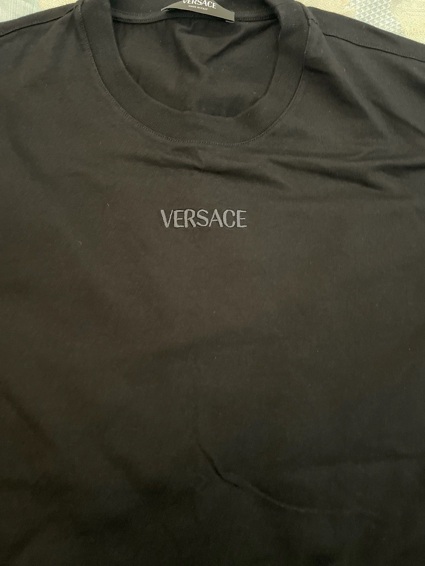 Versace Versace 2024 Embroidered Logo SilkBaroque Tee S(L) Size US S / EU 44-46 / 1 - 3 Thumbnail