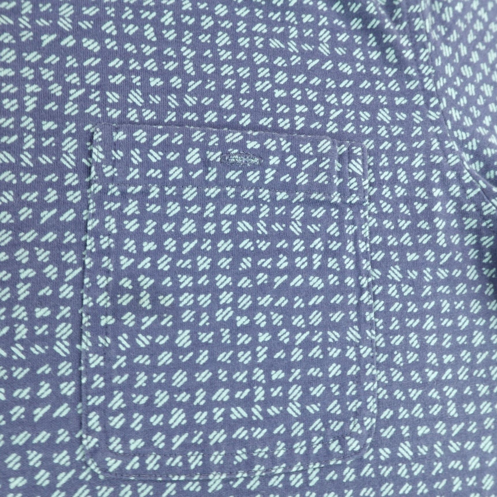Vintage LL Bean Shirt Mens Large Blue Geometric Organic Cotton Slightly Fitted Flex Size US L / EU 52-54 / 3 - 3 Thumbnail