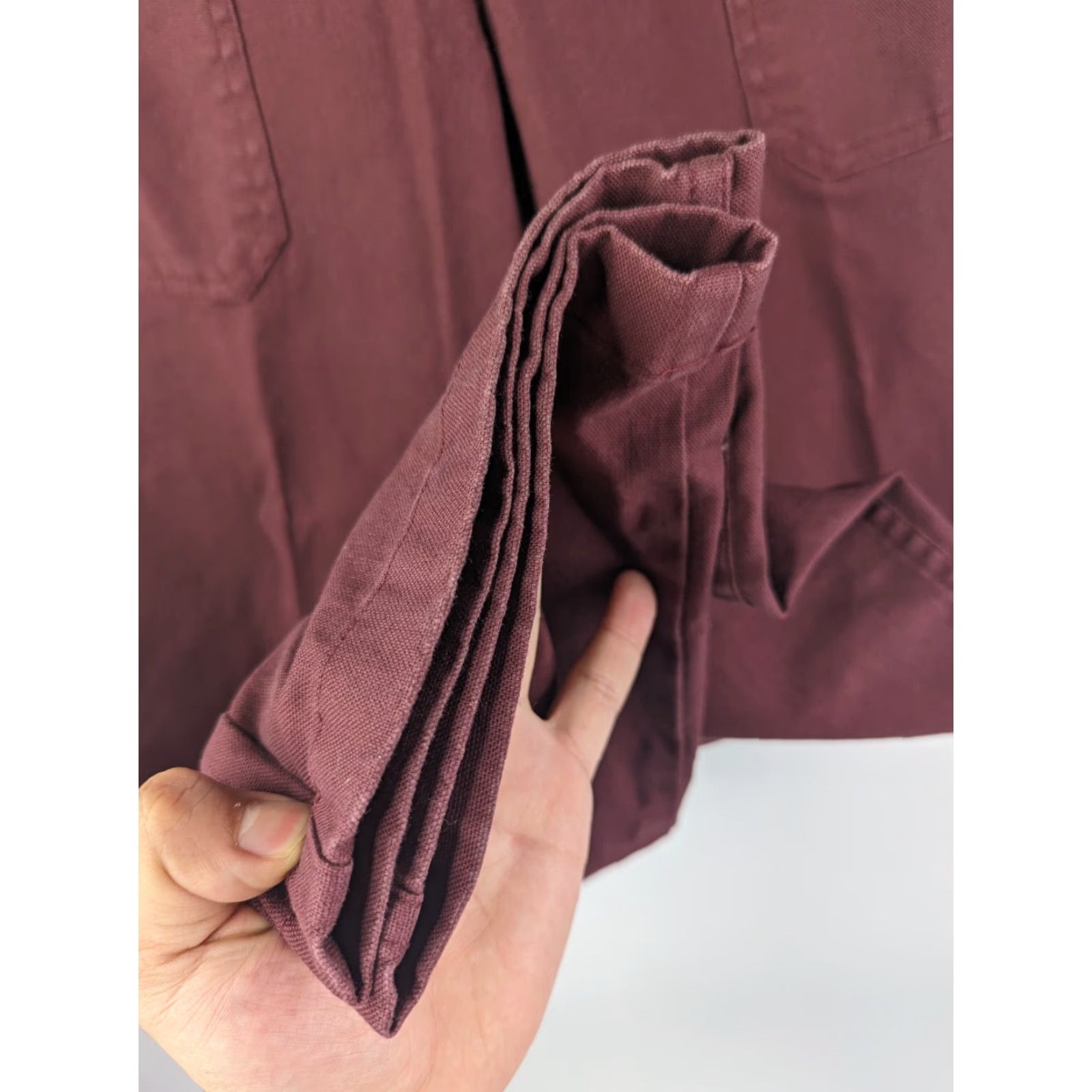 Vintage **L.L. Bean Petite Maroon Women's Chino Pants Size 4 Flat Front** User: **L.L. Bean Women's Petite Maroon Chino Pants Size 4 Flat Front** Size 27" / US 4 / IT 40 - 3 Thumbnail