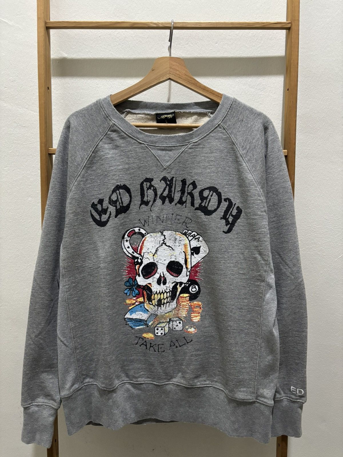 Ed Hardy Ed hardy Skull Winner Take All Sweatshirt Size US L / EU 52-54 / 3 - 1 Thumbnail