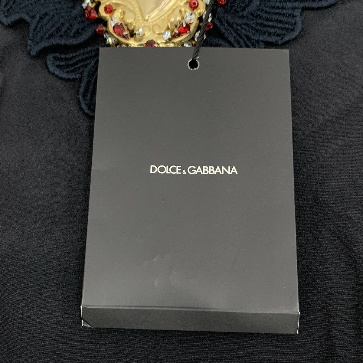 Dolce & Gabbana Dolce & Gabbana Embroidered Silk Short Sleeve T-Shirt K26WX Size S / US 4 / IT 40 - 6 Thumbnail