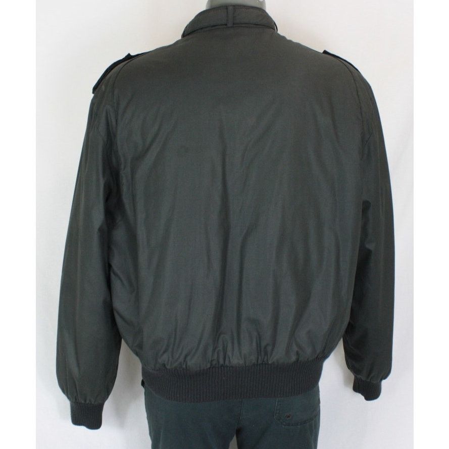 Members Only × Vintage Vintage Members Only Cafe Racer Jacket Black Quilted Bomber Size US XL / EU 56 / 4 - 4 Thumbnail