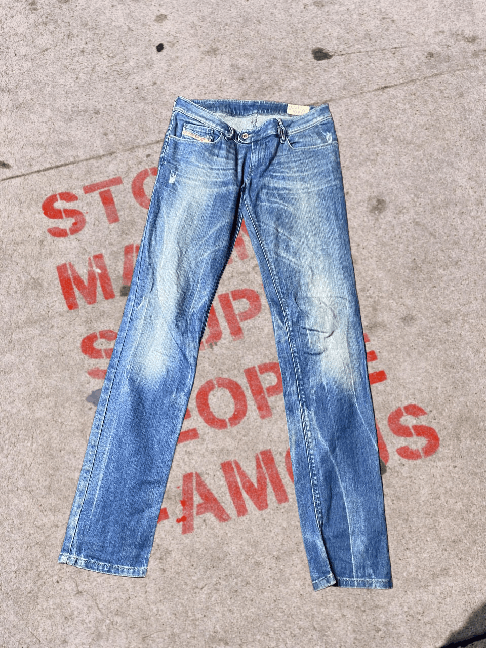 Diesel Vintage Y2K Diesel jeans denim streetwear style Size 27" / US 4 / IT 40 - 1 Thumbnail