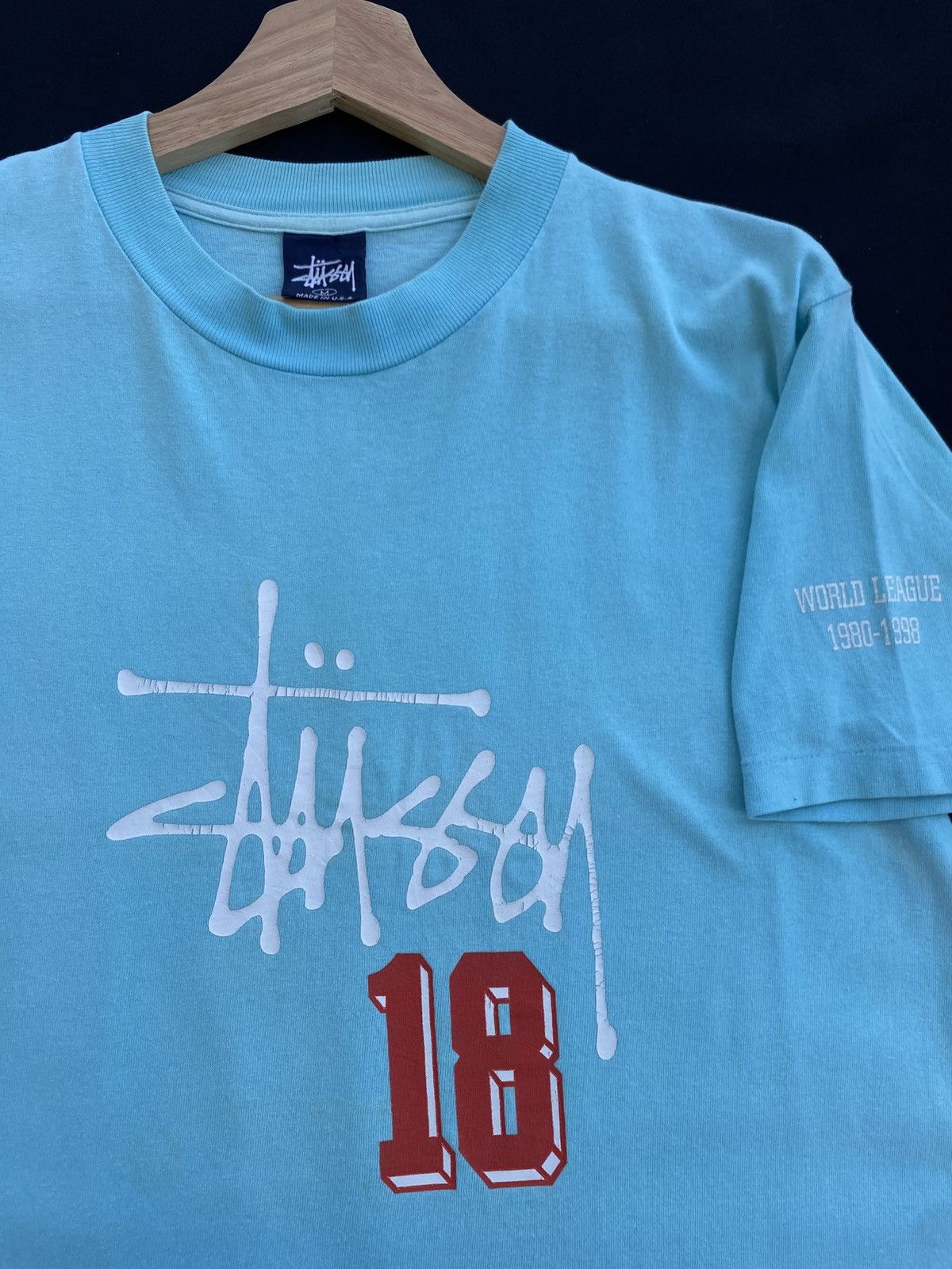 Stussy Rare Vintage 90s Stussy 18th Annivesary 1980-1998 Tshirt Size US M / EU 48-50 / 2 - 7 Thumbnail
