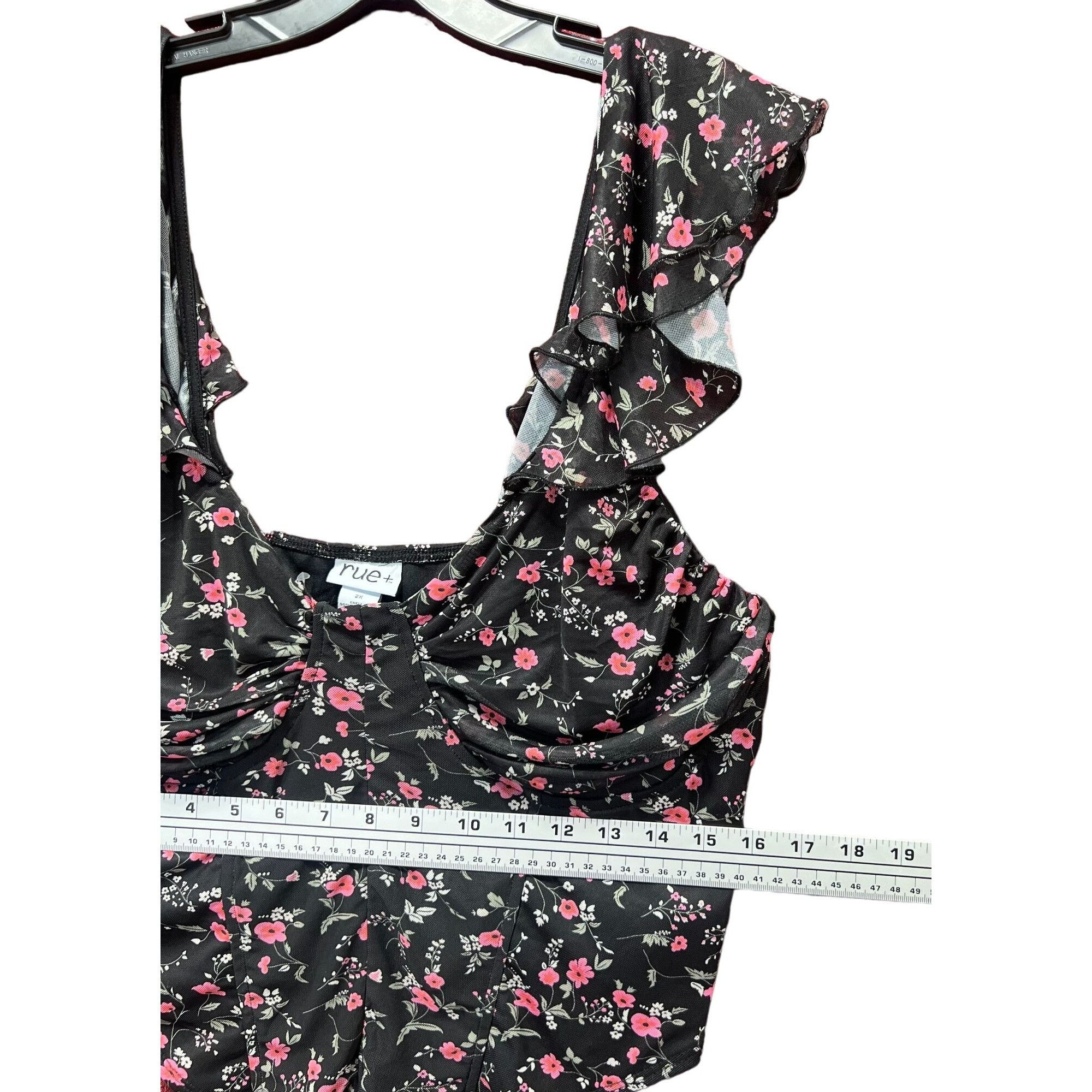 Other Rue + - Women's Tank Top - Black - 2X Size XXL / US 16-18 / IT 52-54 - 3 Thumbnail