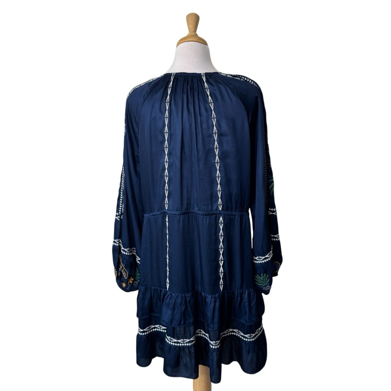 Johnny Was JOHNNY WAS LEXIE TIERED MINI DRESS Small NWT Size S / US 4 / IT 40 - 2 Thumbnail