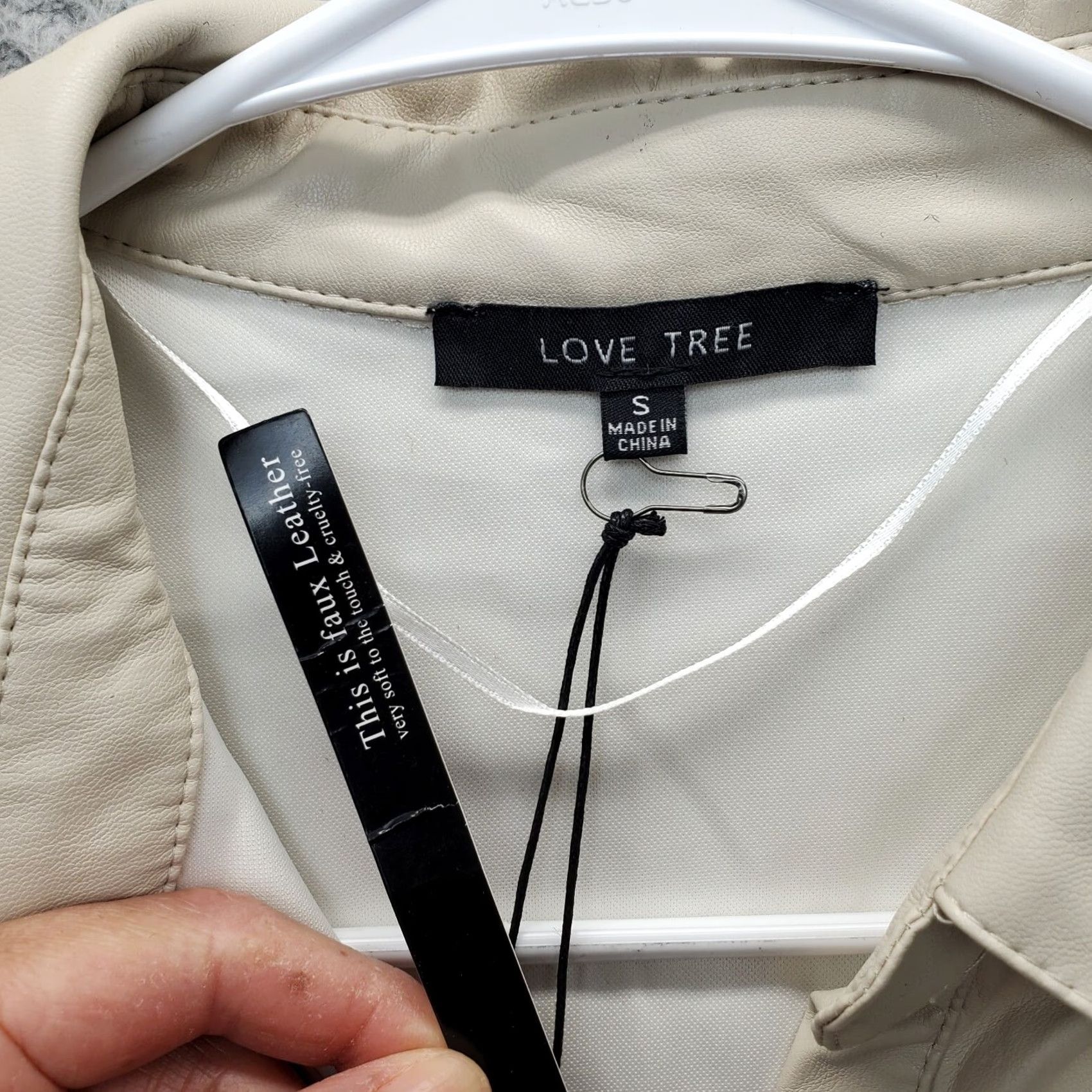 Vintage Love Tree Shirt Womens Small Tan Slim Fit Button Up Size S / US 4 / IT 40 - 3 Thumbnail