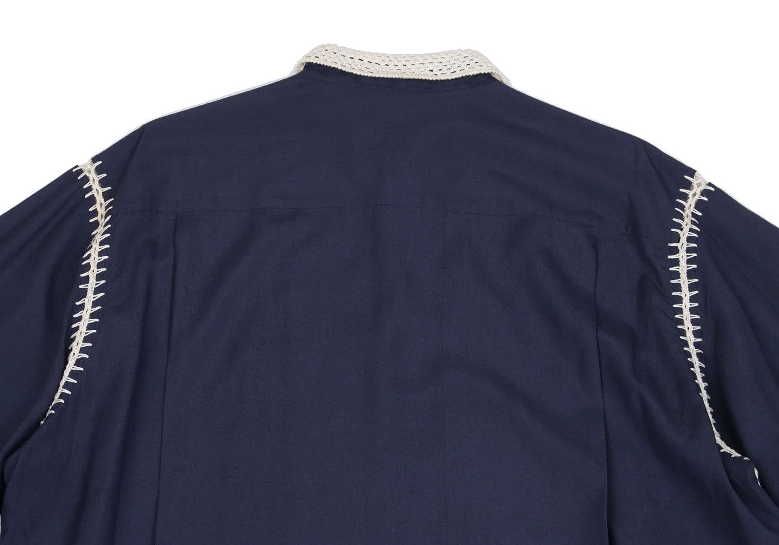 Yohji Yamamoto Yohji Yamamoto Crochet Lace Panel Shirt Size US M / EU 48-50 / 2 - 11 Thumbnail