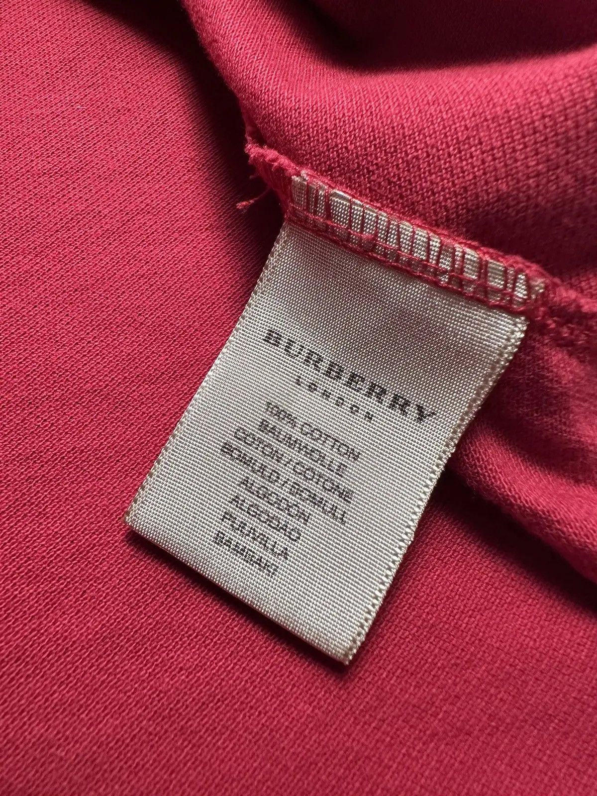 Burberry Vintage Burberry polo plaid logo red size L/XL Size US XL / EU 56 / 4 - 8 Thumbnail